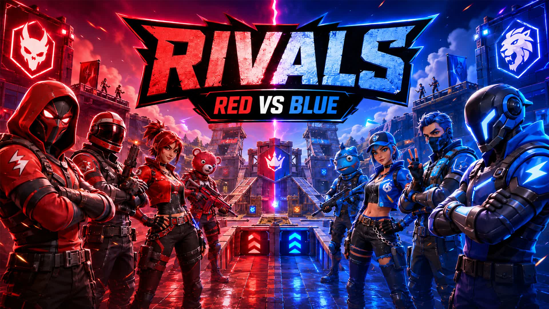 RED vs BLUE RIVALS 🔴🔵💥
