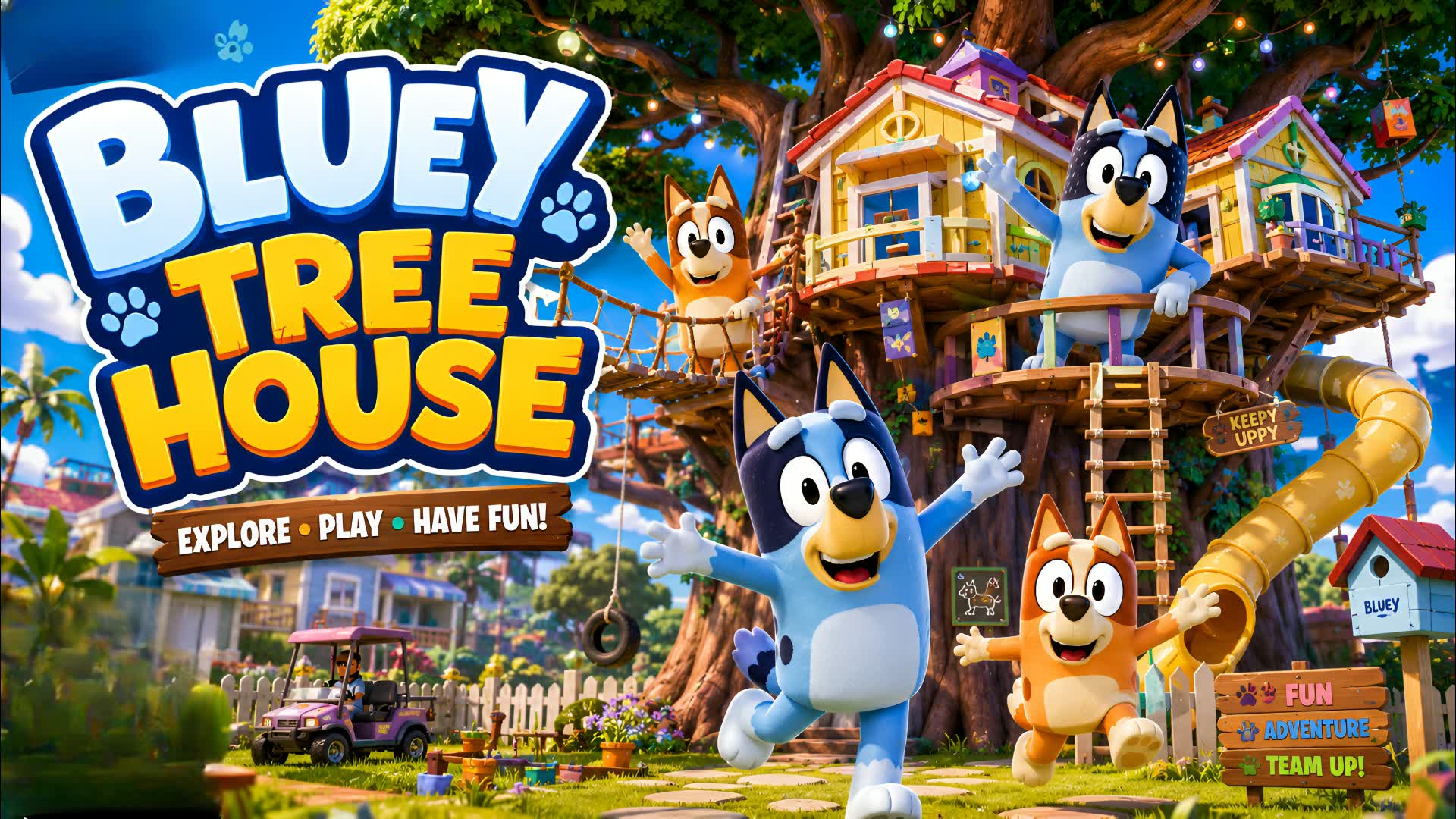 BLUEY TREE HOUSE 🔵🏠🌲