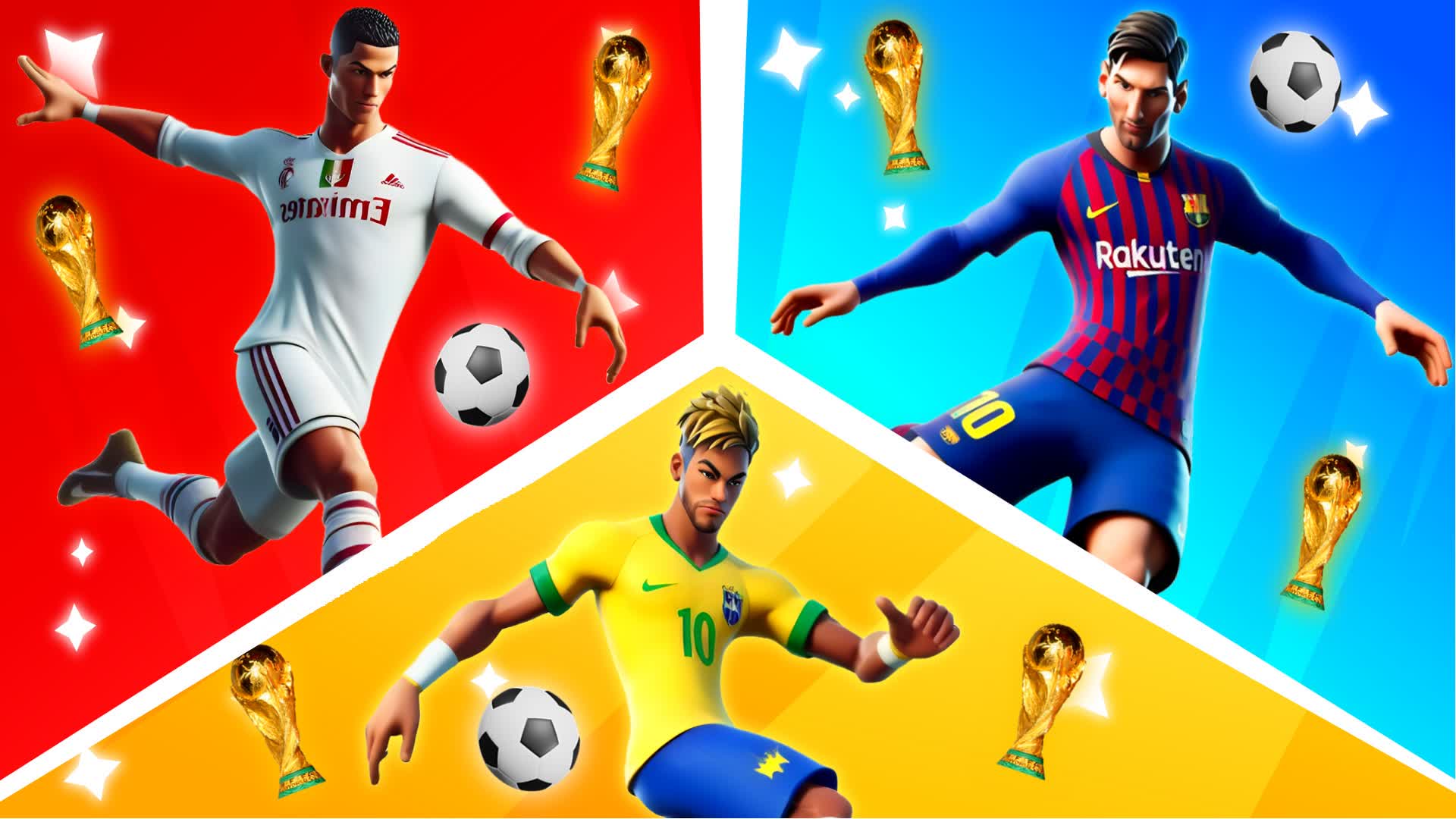 ⚽ MESSI vs RONALDO vs NEYMAR vs MBAPPE