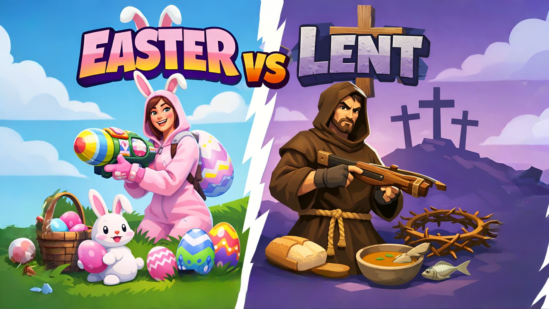 EASTER vs LENT ✝️🐰 PASCUA vs CUARESMA