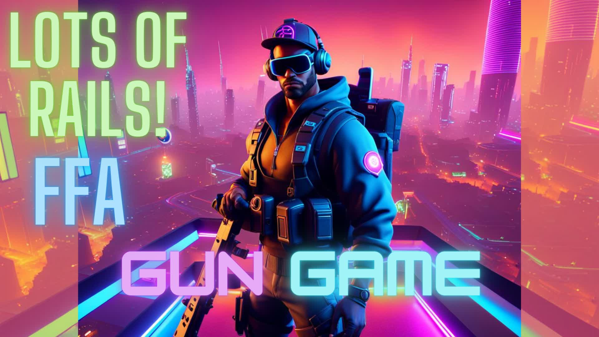 🔫FFA Gun Game - Rail Wars