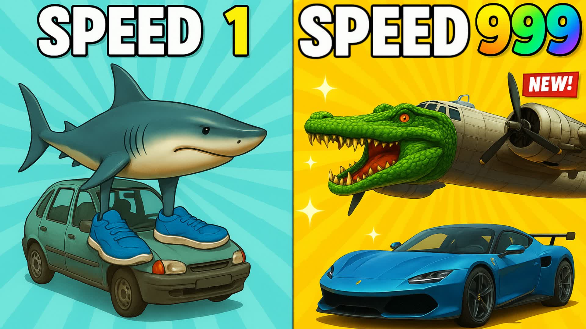 BRAINROT MEGA RAMP : SPEED RACE