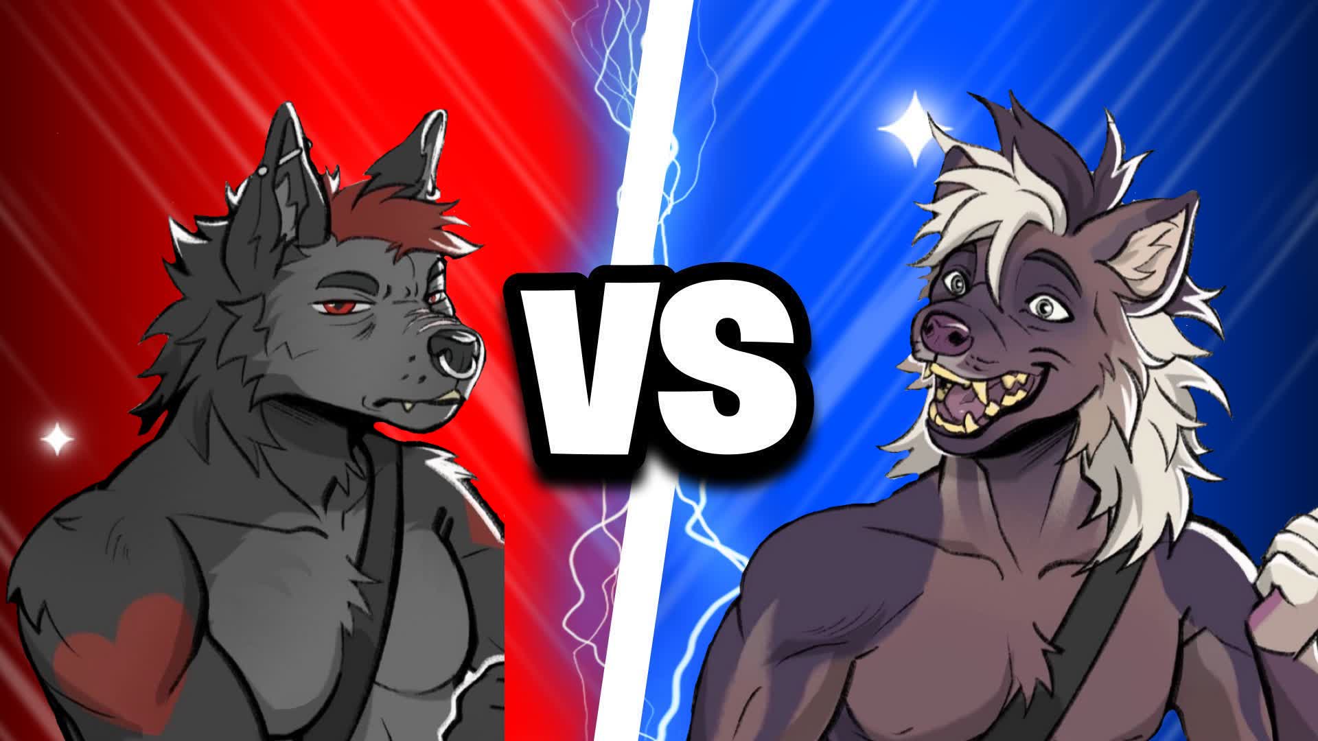 Malyx vs Spades: Red vs Blue [FURRY]