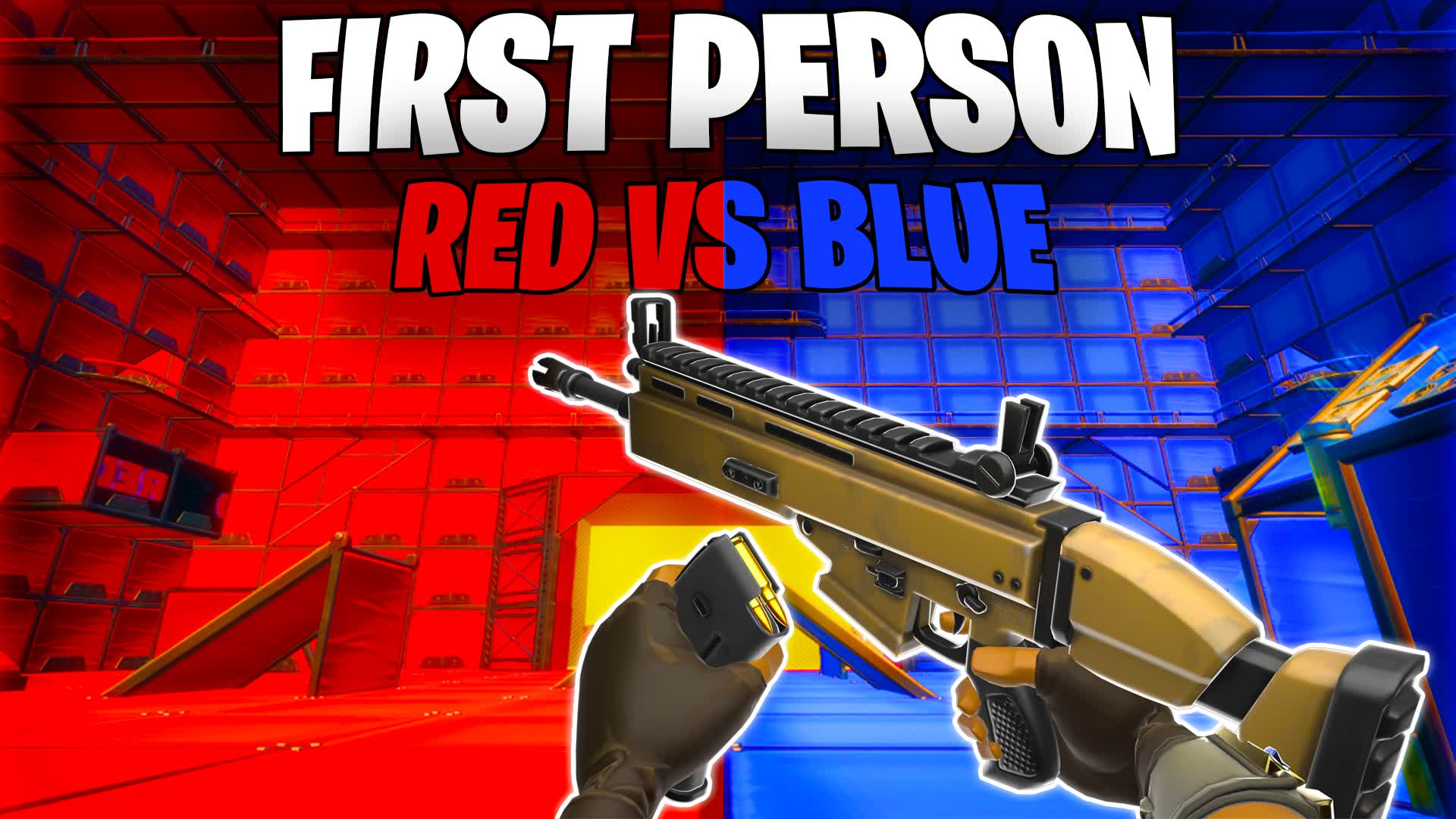 FIRST PERSON RED VS BLUE UNIQUE 🔴🔵