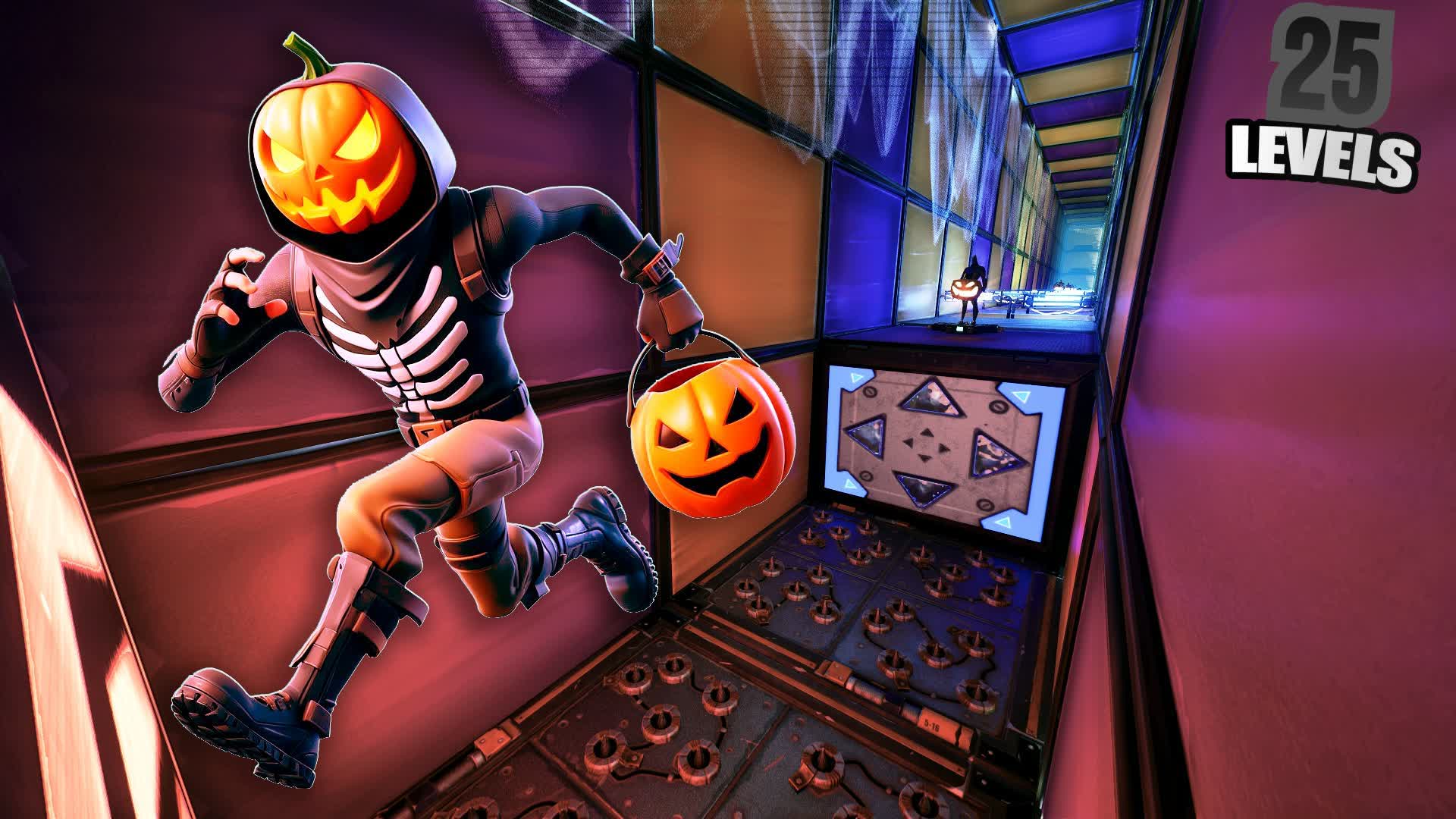 👻SIMPLE 25 LEVEL HALLOWEEN DEATHRUN🎃