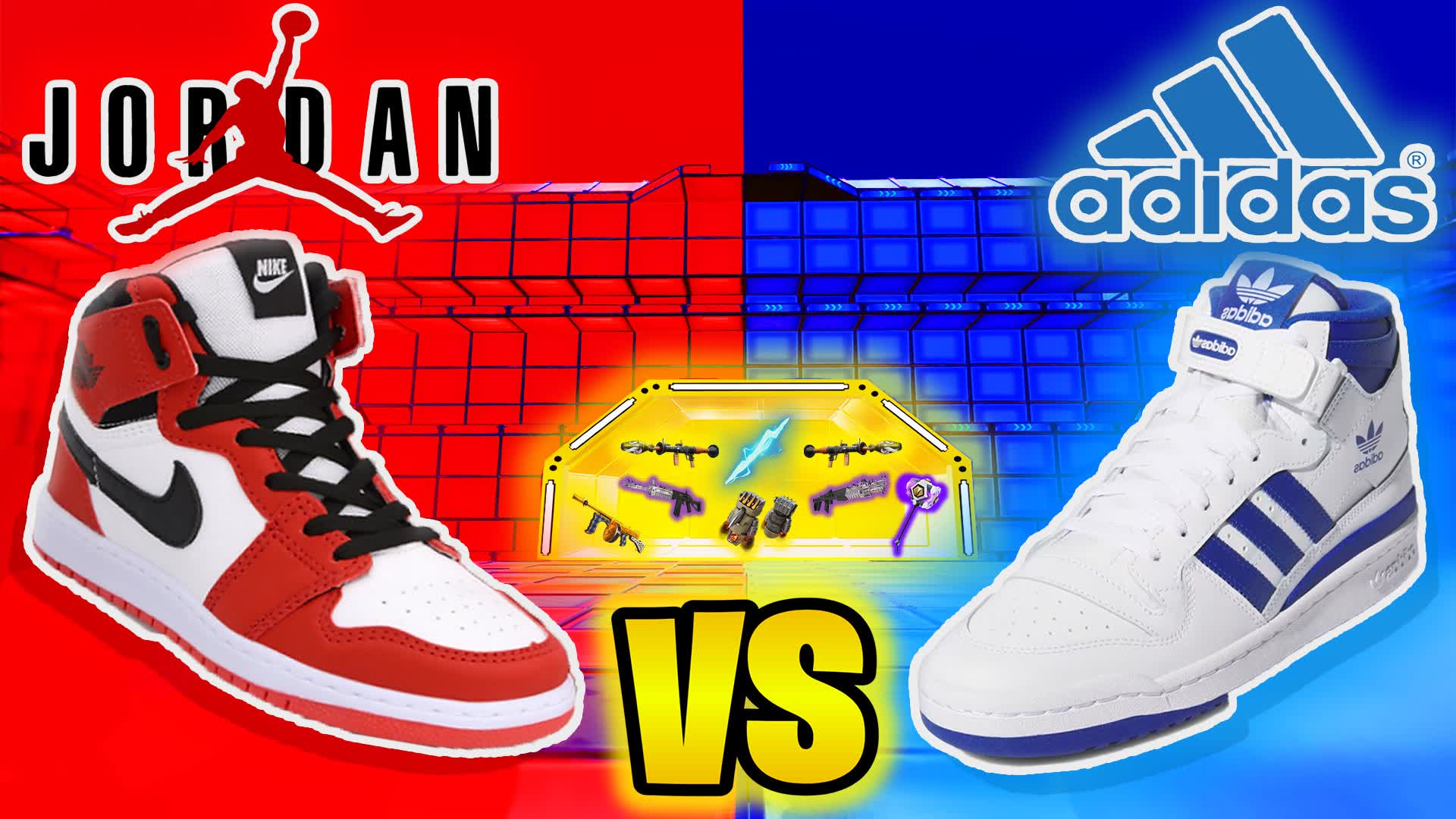 🔵 YEEZY VS JORDAN 🔴 RED VS BLUE