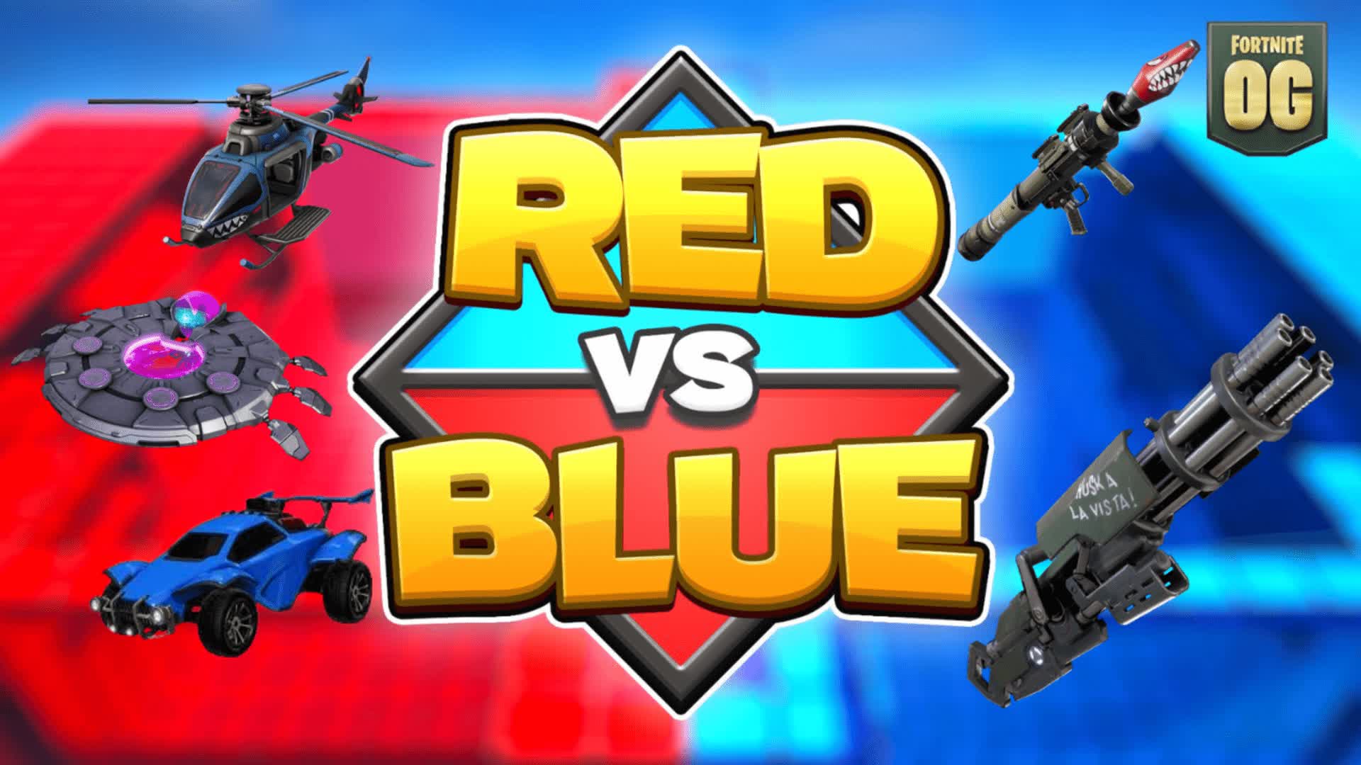 MEGA RED VS BLUE!🔴🔵