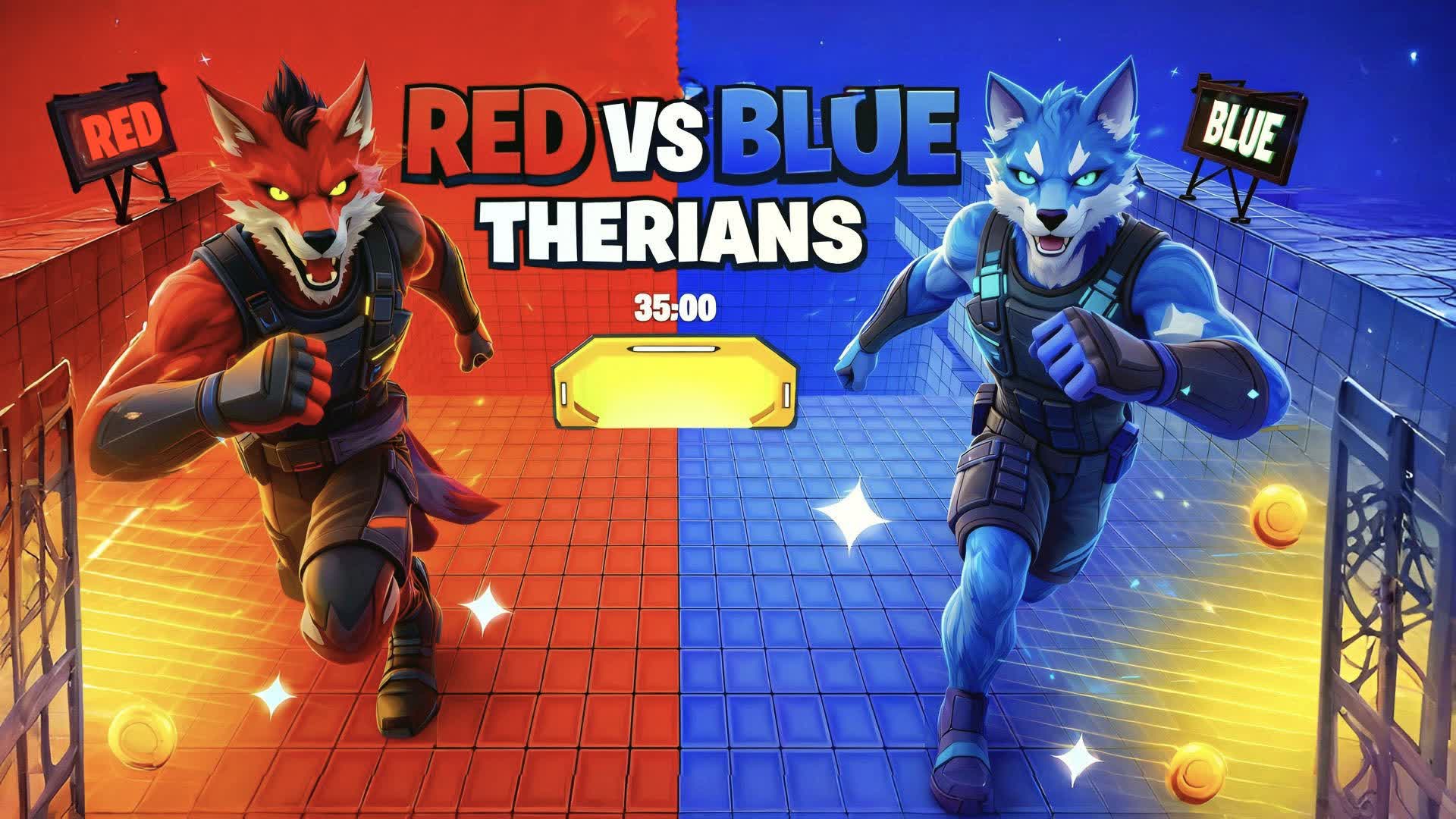 THERIANS RED vs BLUE 🔴🔵