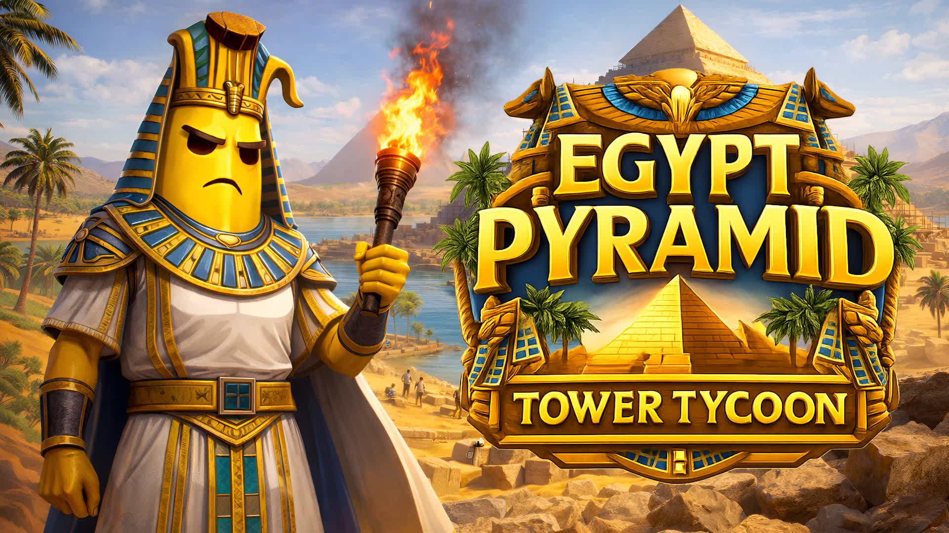 Egypt Pyramid Tower Tycoon 🏺