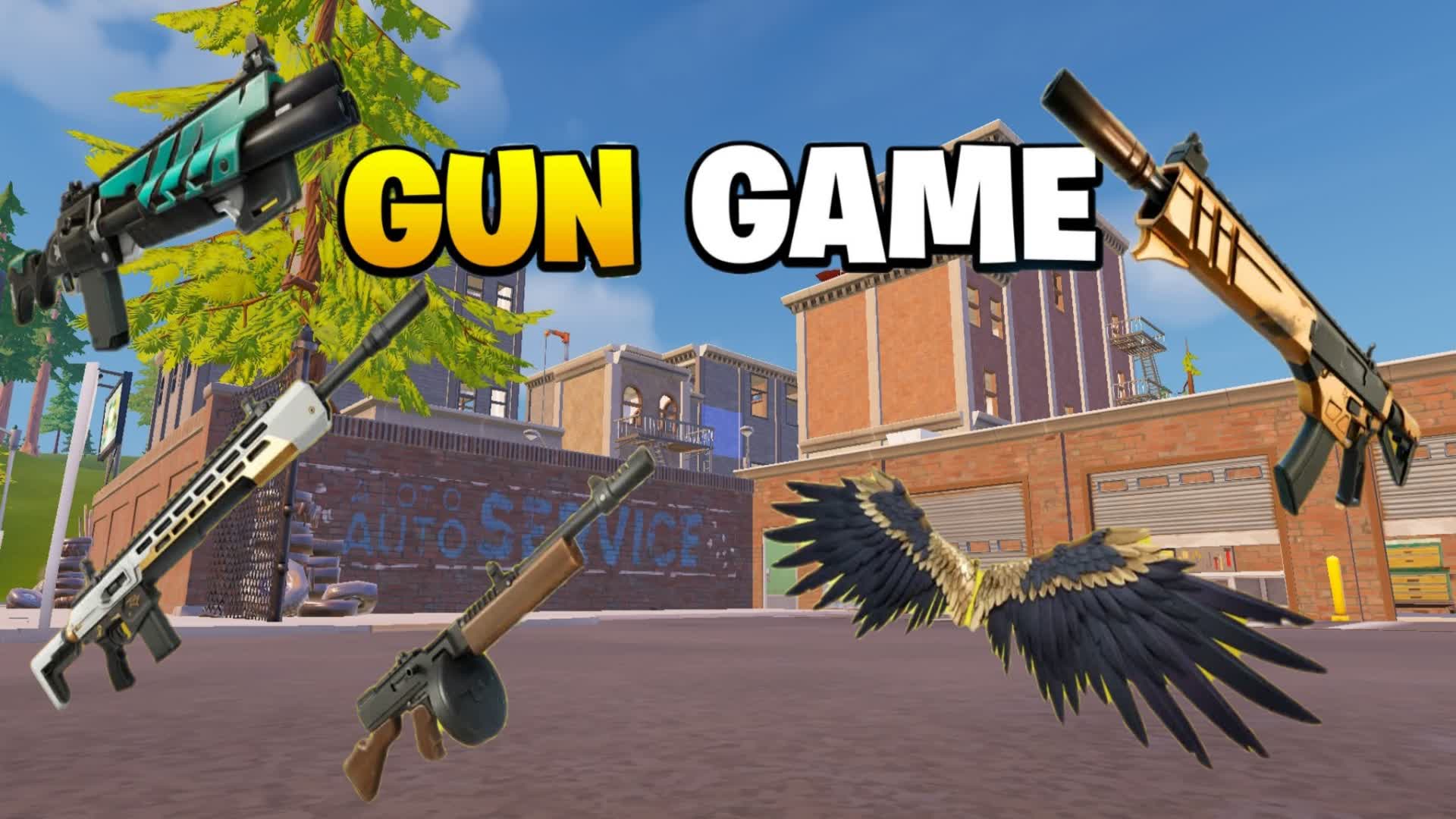 MYTHICAL GUN GAME TILTED TOWERS