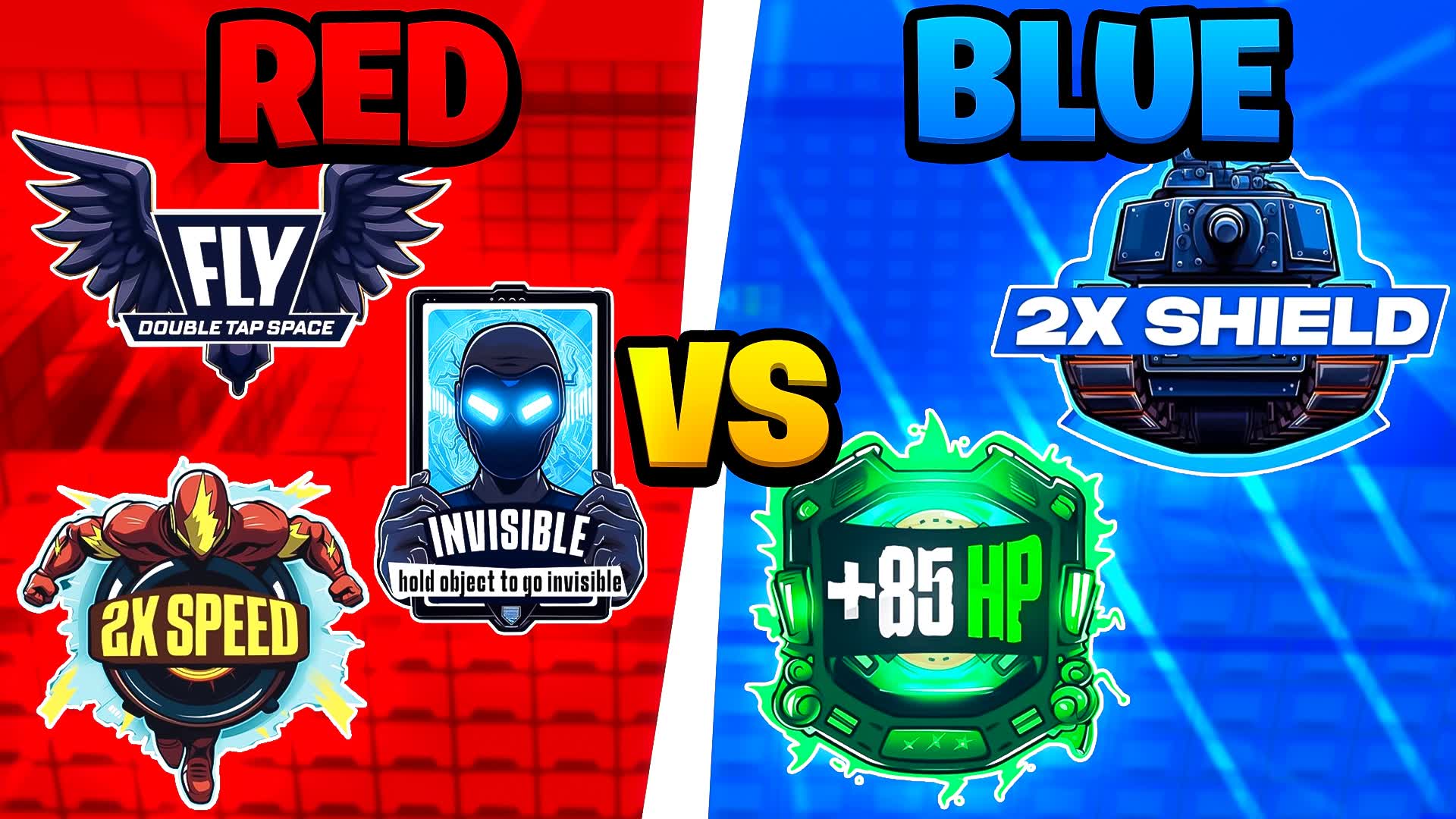 RED VS BLUE POWERS 🔴🔵