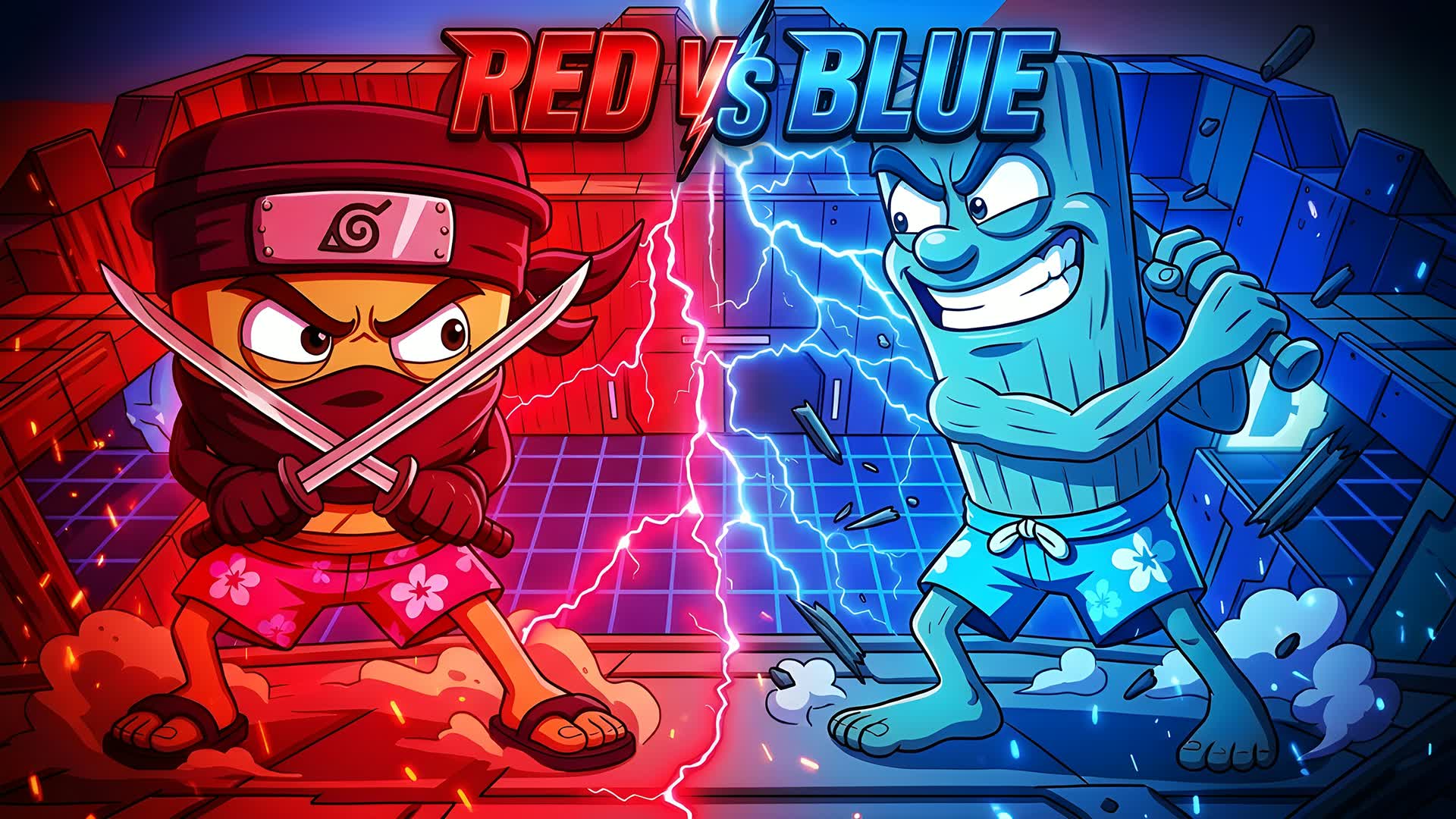 SUMMER 🏝️  Red vs Blue 🔴🔵 Brainrot