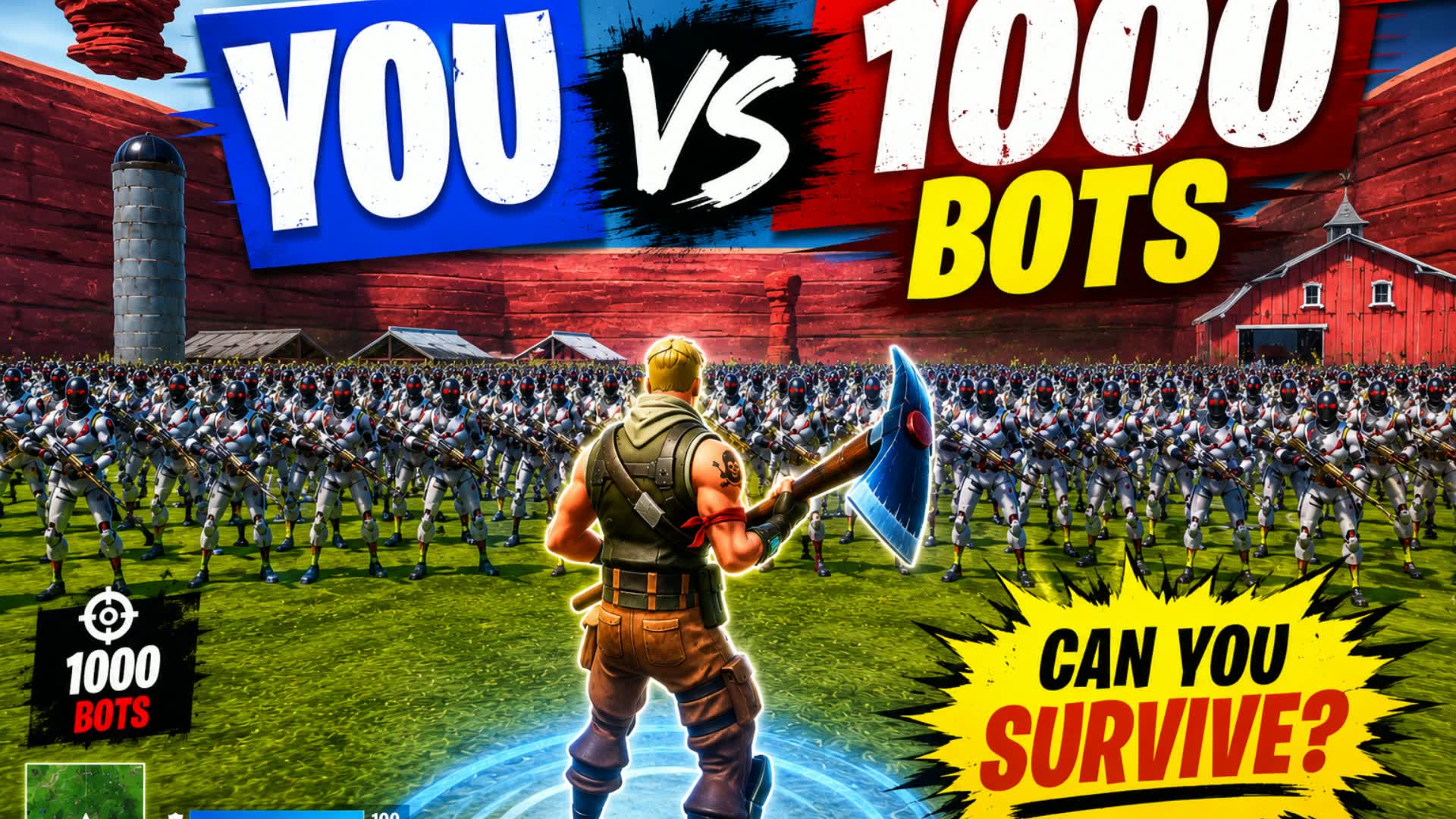 YOU vs 1000 BOTS!