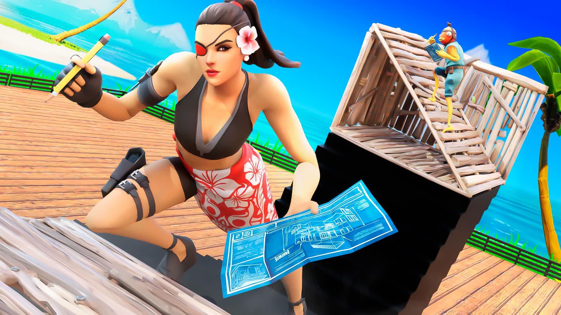 SIMPLE 1V1 BUILD FIGHTS🌴