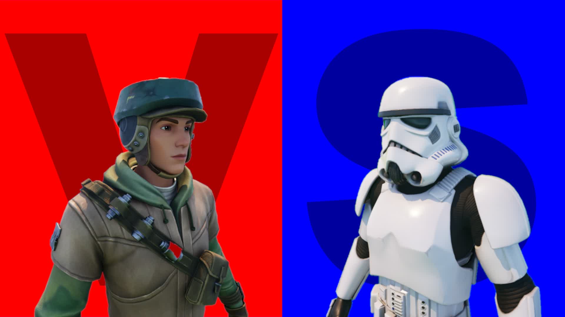 Rebels versus Stormtroopers Red vs Blue