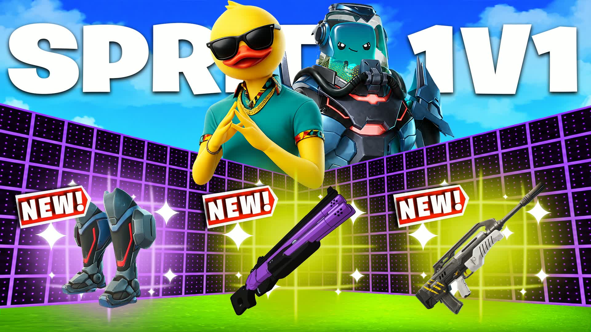 SPRITE 1V1 ALL GUNS & VEHICLES