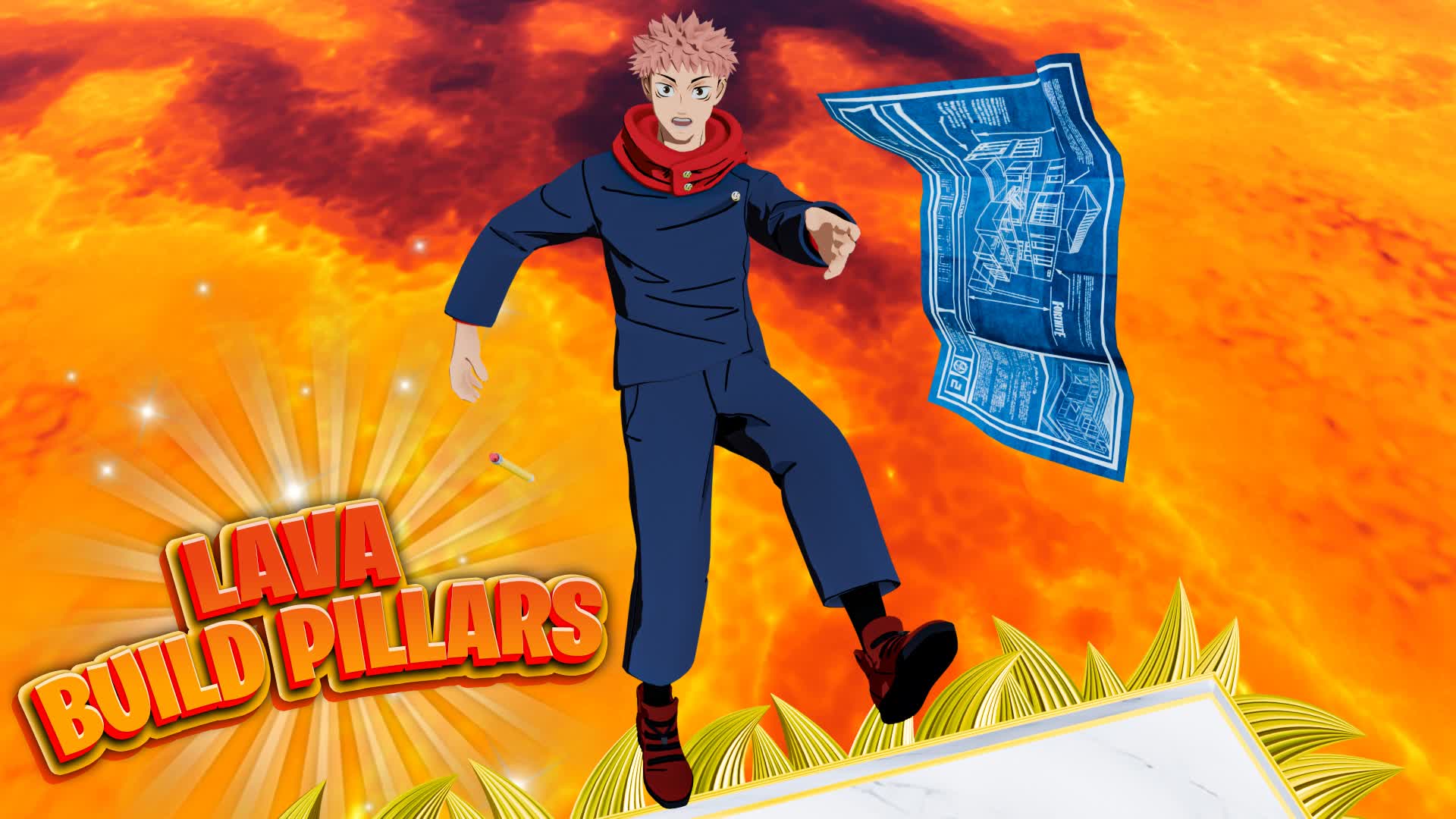 🌋 Lava Build Pillars 🌋