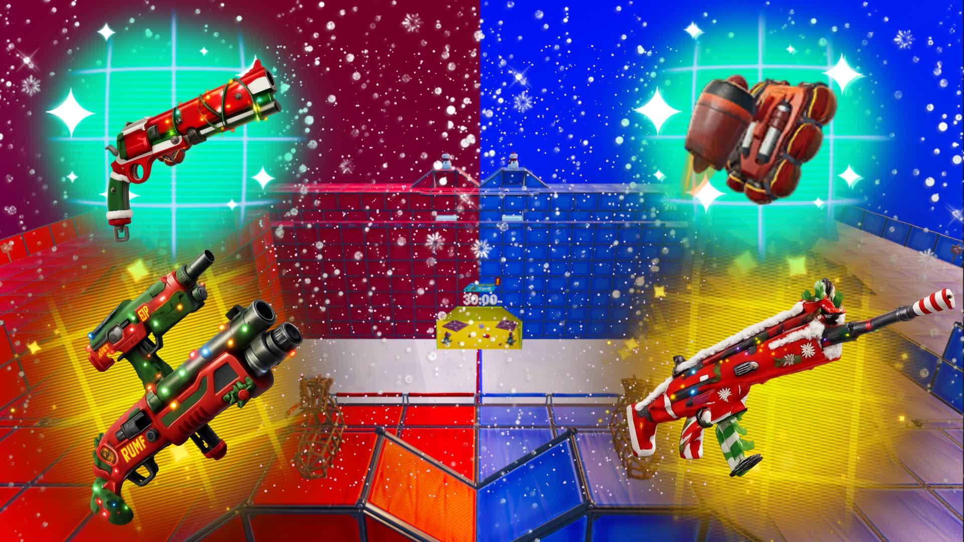 Holiday red vs blue ffa 1v1