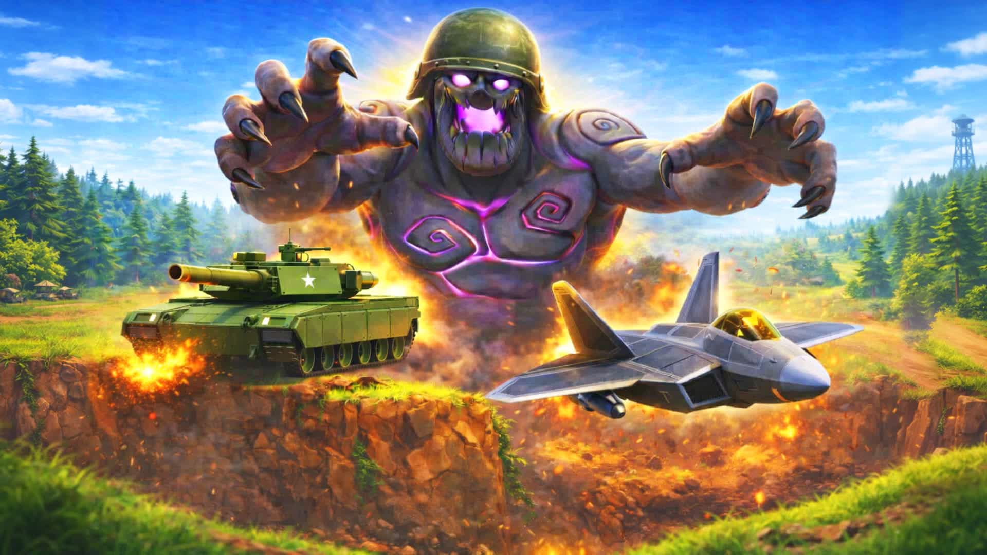 MILITARY vs GIANT ZOMBIES 🧟💥 CO-OP