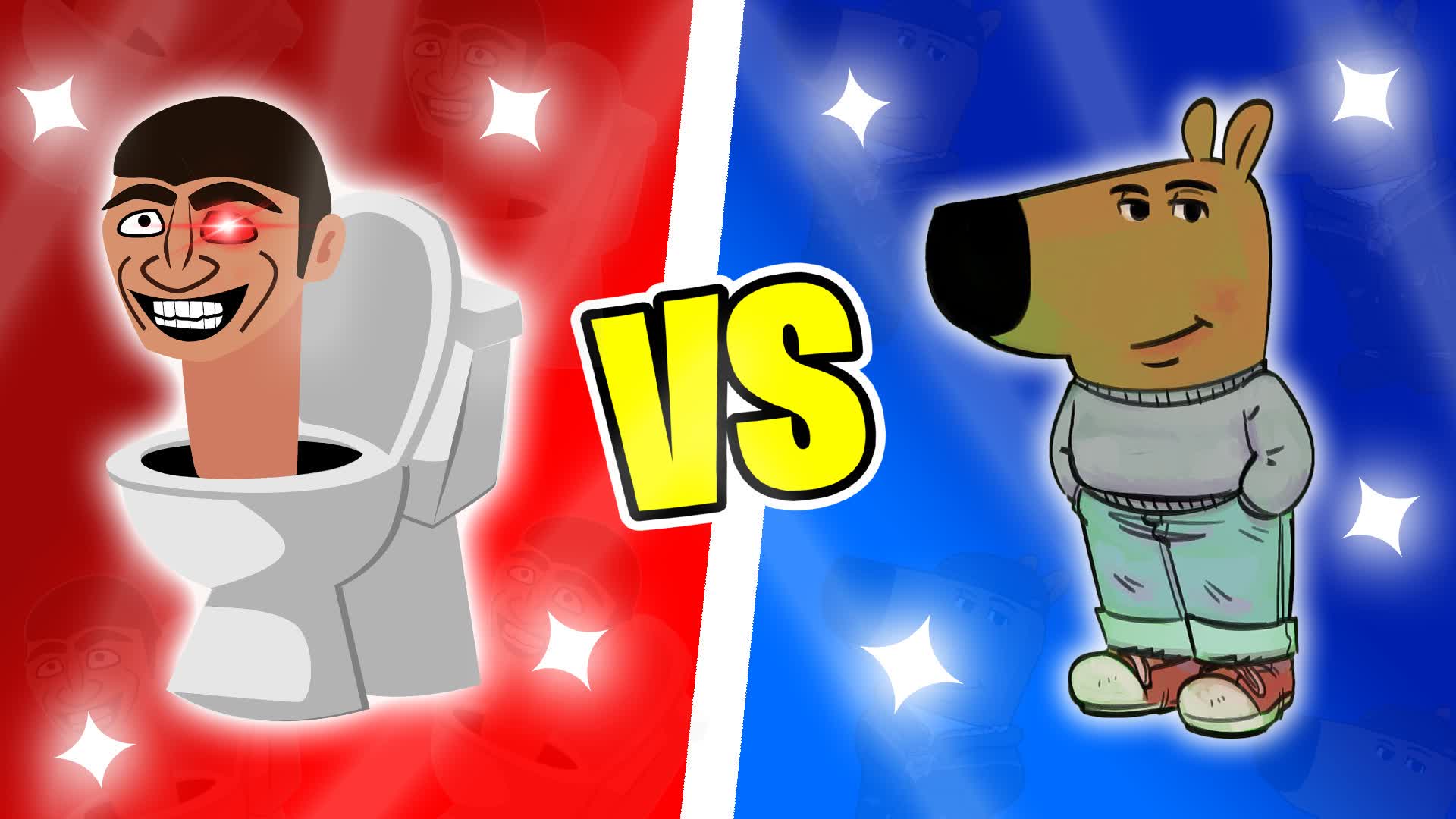 RED SKIBIDI VS BLUE CHILLGUYS 🔴🔵 CRAZY