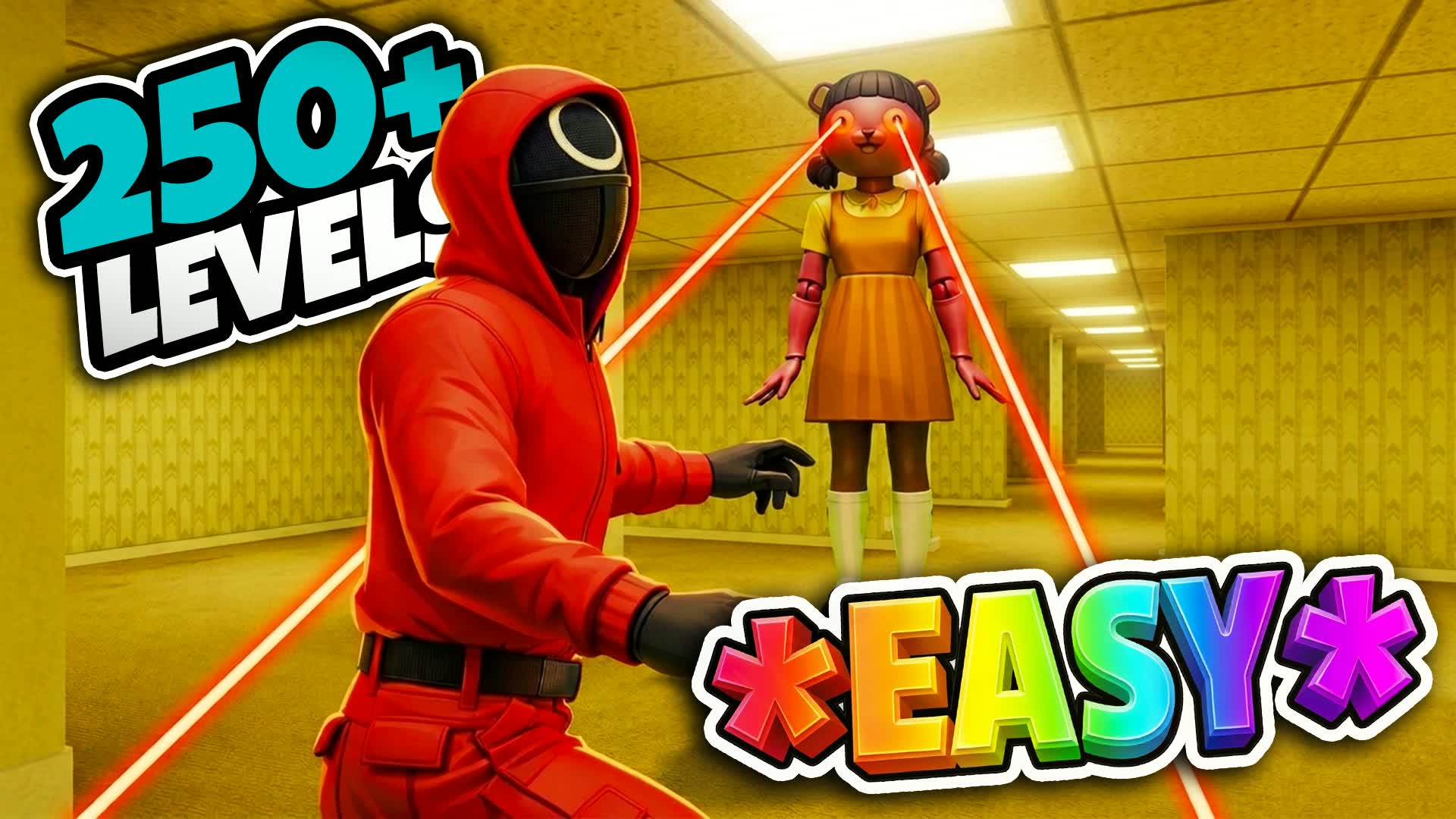 🦑 BACKROOM SQUID GAME PARKOUR 250+ 🦑