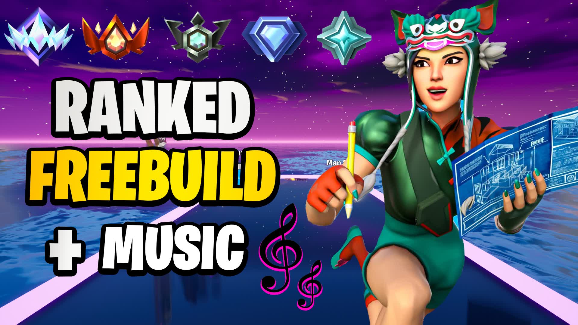 BEST FREEBUILD MAP📝 [FULL SONGS ]