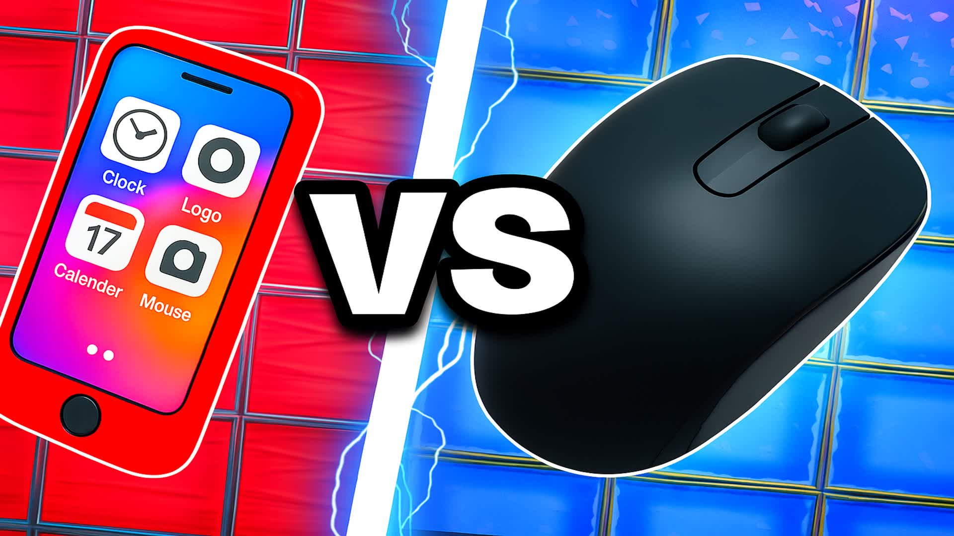 MOUSE VS PHONE RED VS BLUE🔴🔵