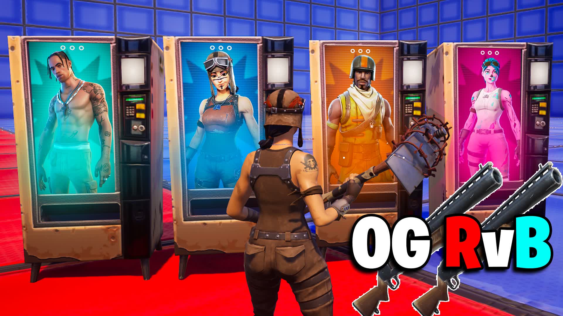 SUPER OG RED VS BLUE FORTNITEMARES