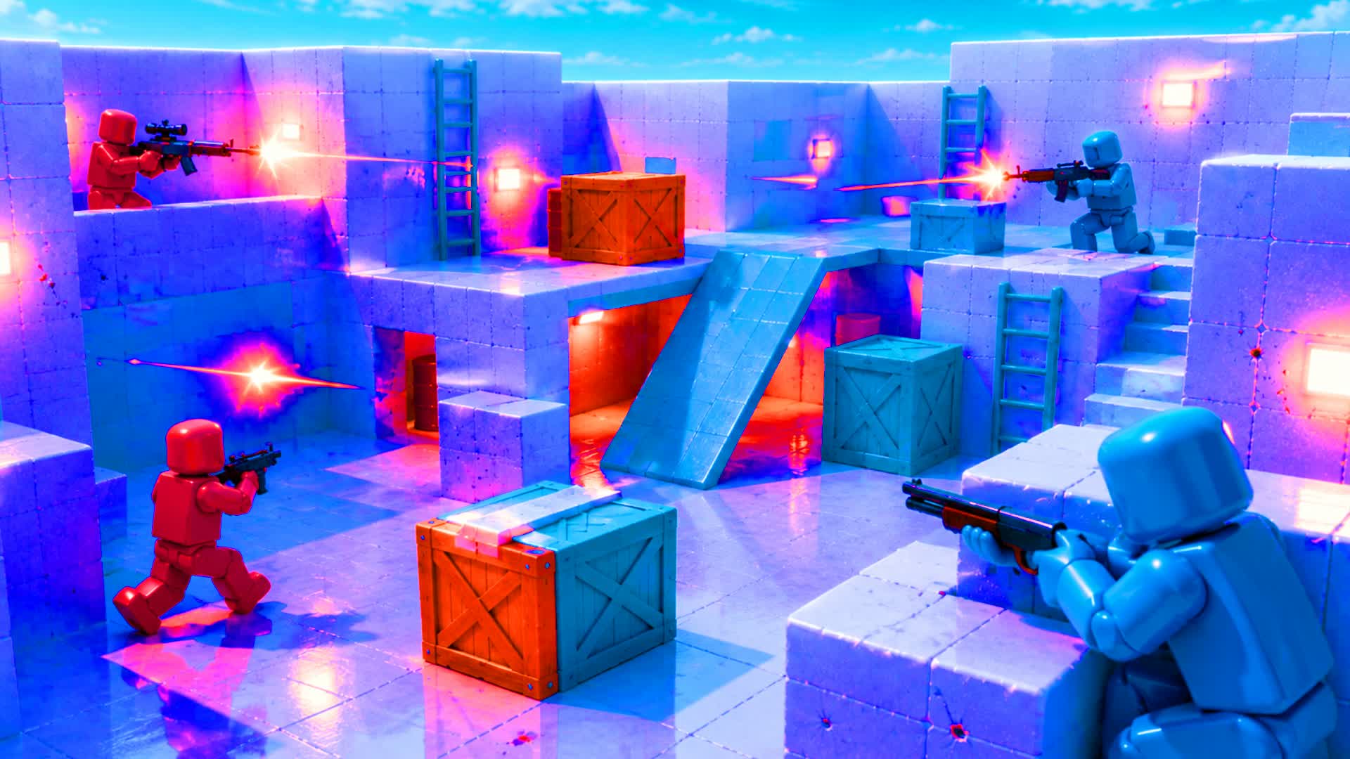 RED VS BLUE 🔴🔵✊🏼 BRAINROT FFA