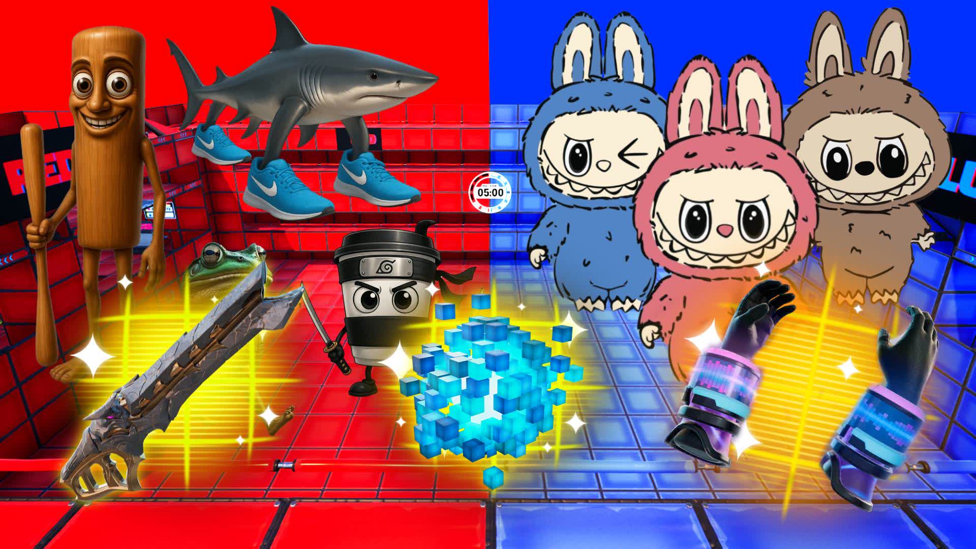 BRAINROT VS LABUBU⭐RED VS BLUE🔴🔵