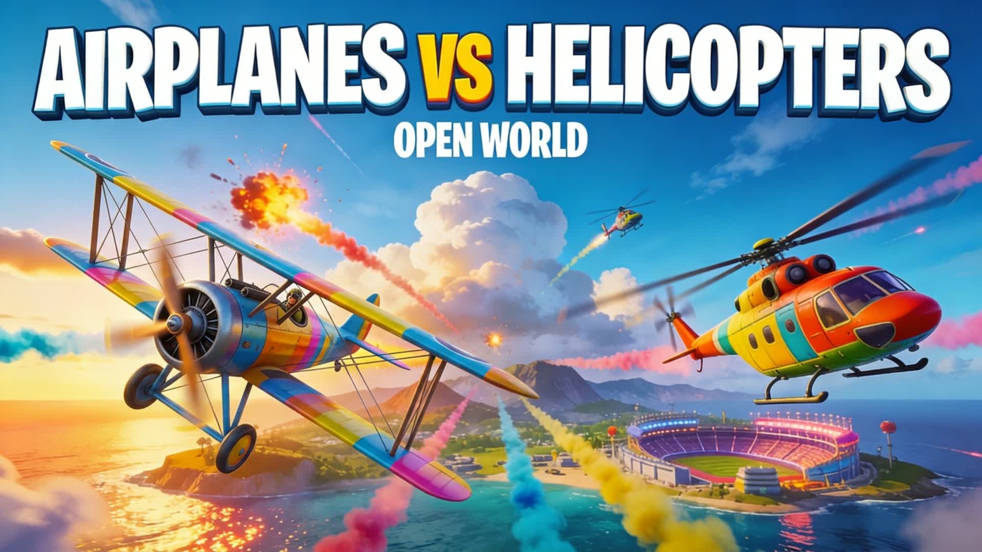 AIRPLANES VS HELICOPTERS OPEN WORLD!