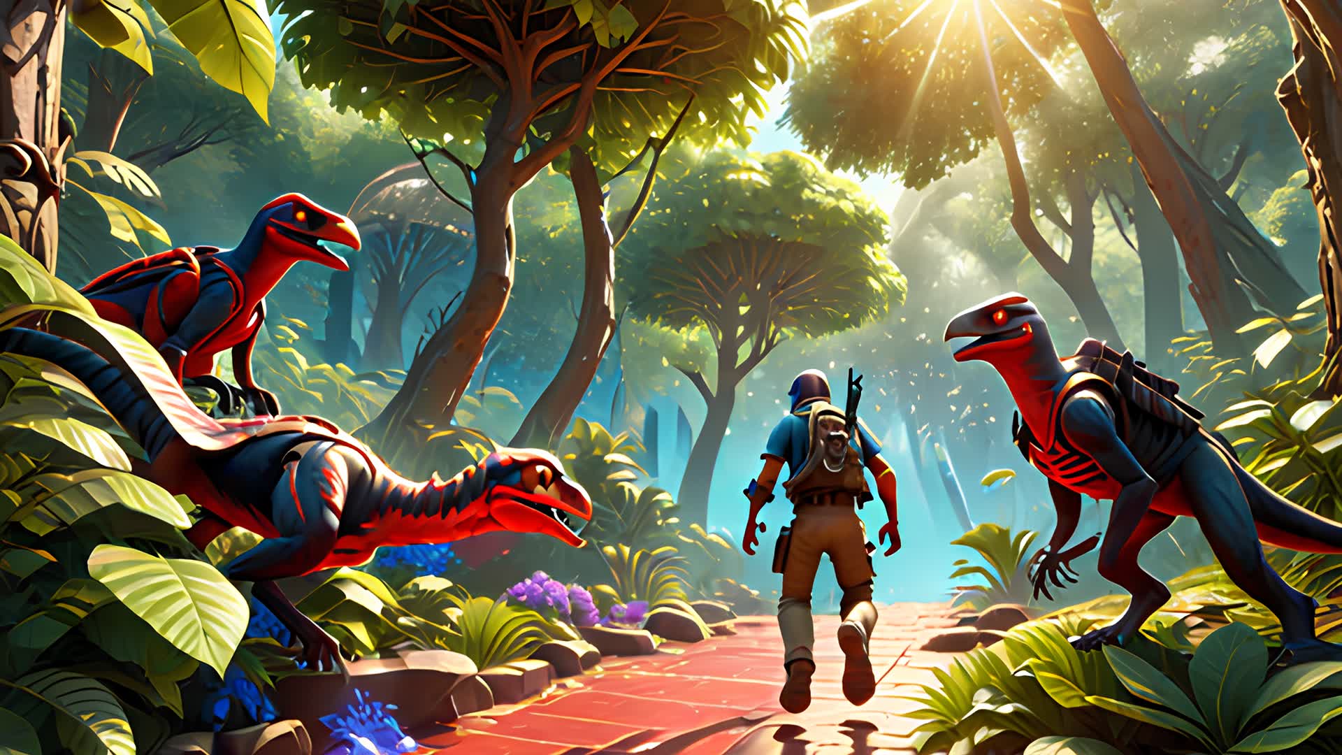JUNGLE RED VS BLUE