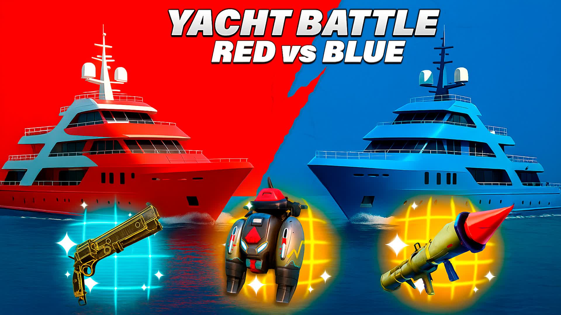 🔴🔵YACHT RED VS YACHT BLUE
