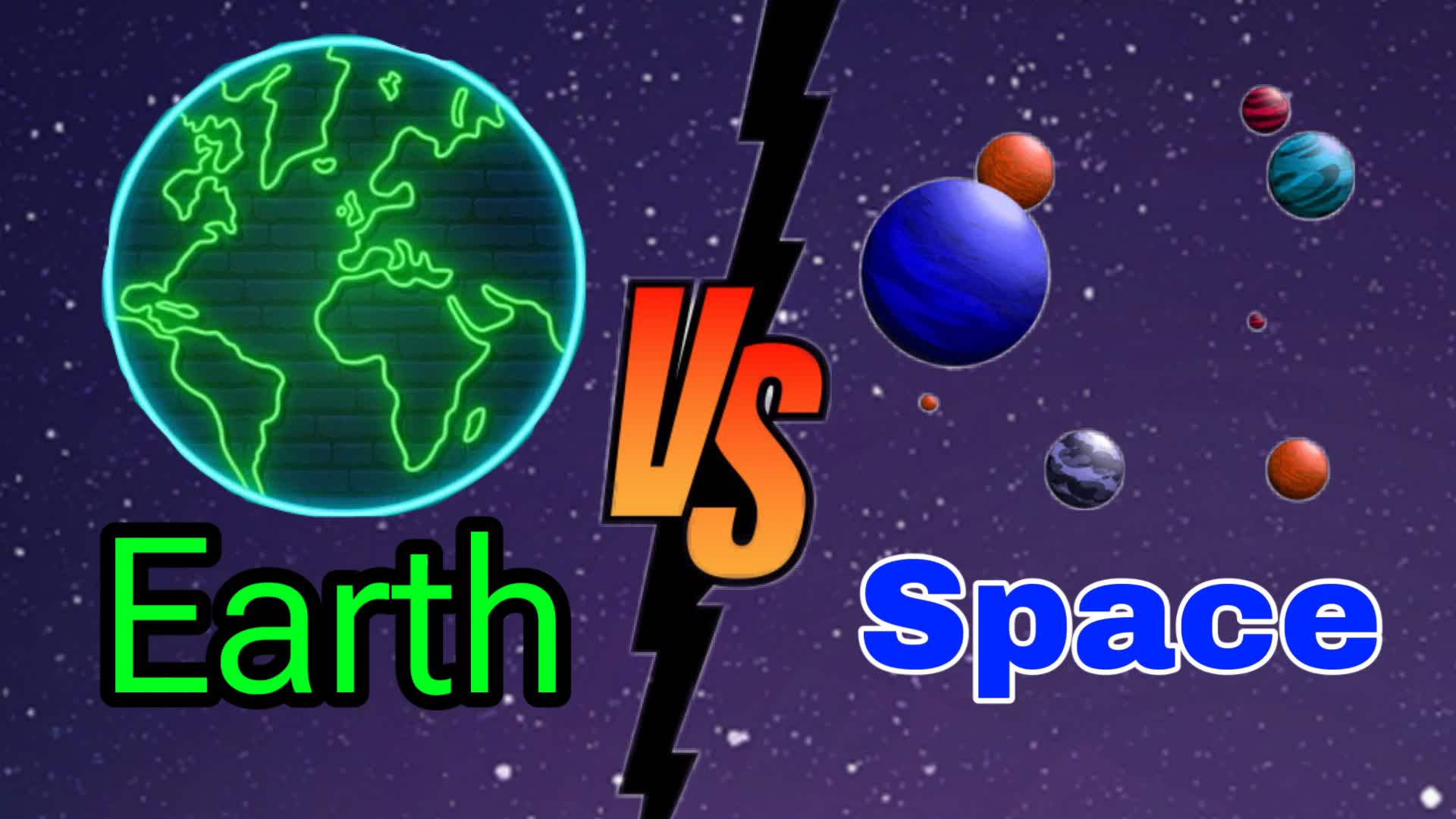👽SPACE VS EARTH🌎