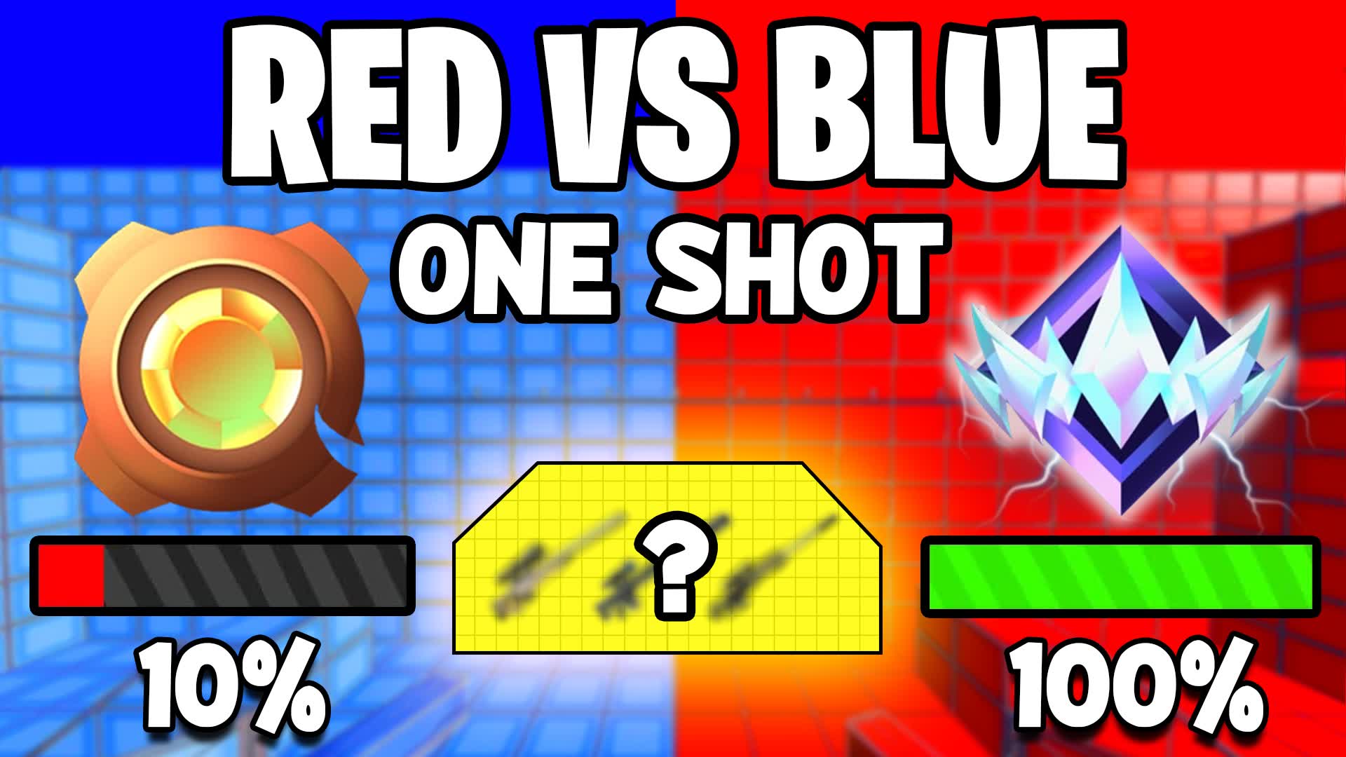 RED VS BLUE SNIPER ONE SHOT🔴🔵