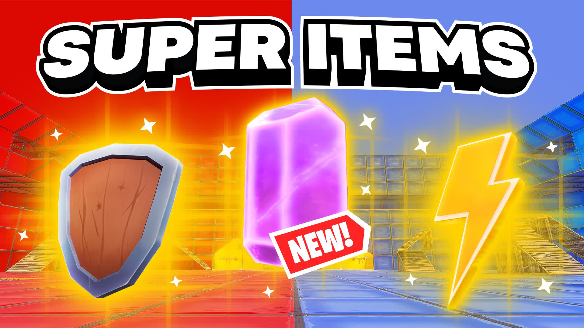 SUPER ITEMS RED VS BLUE