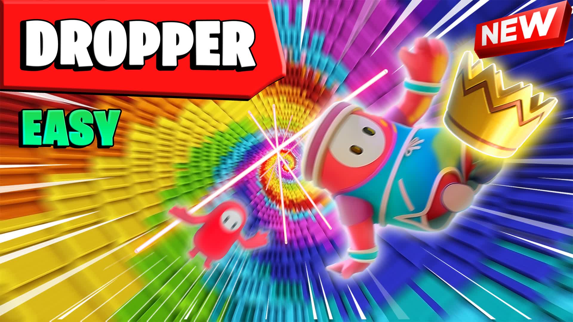 🌈Dropper Challenge Fall Guys👑