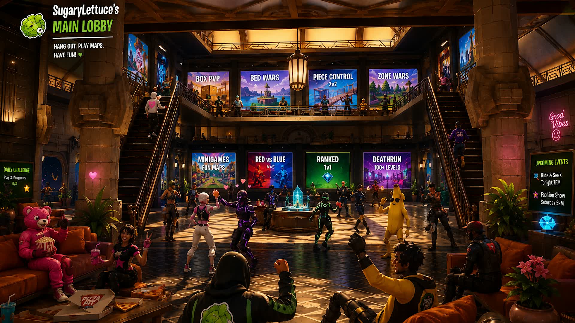 ✔🏆SugaryLettuce's Maps "Main Lobby"🌹🎟