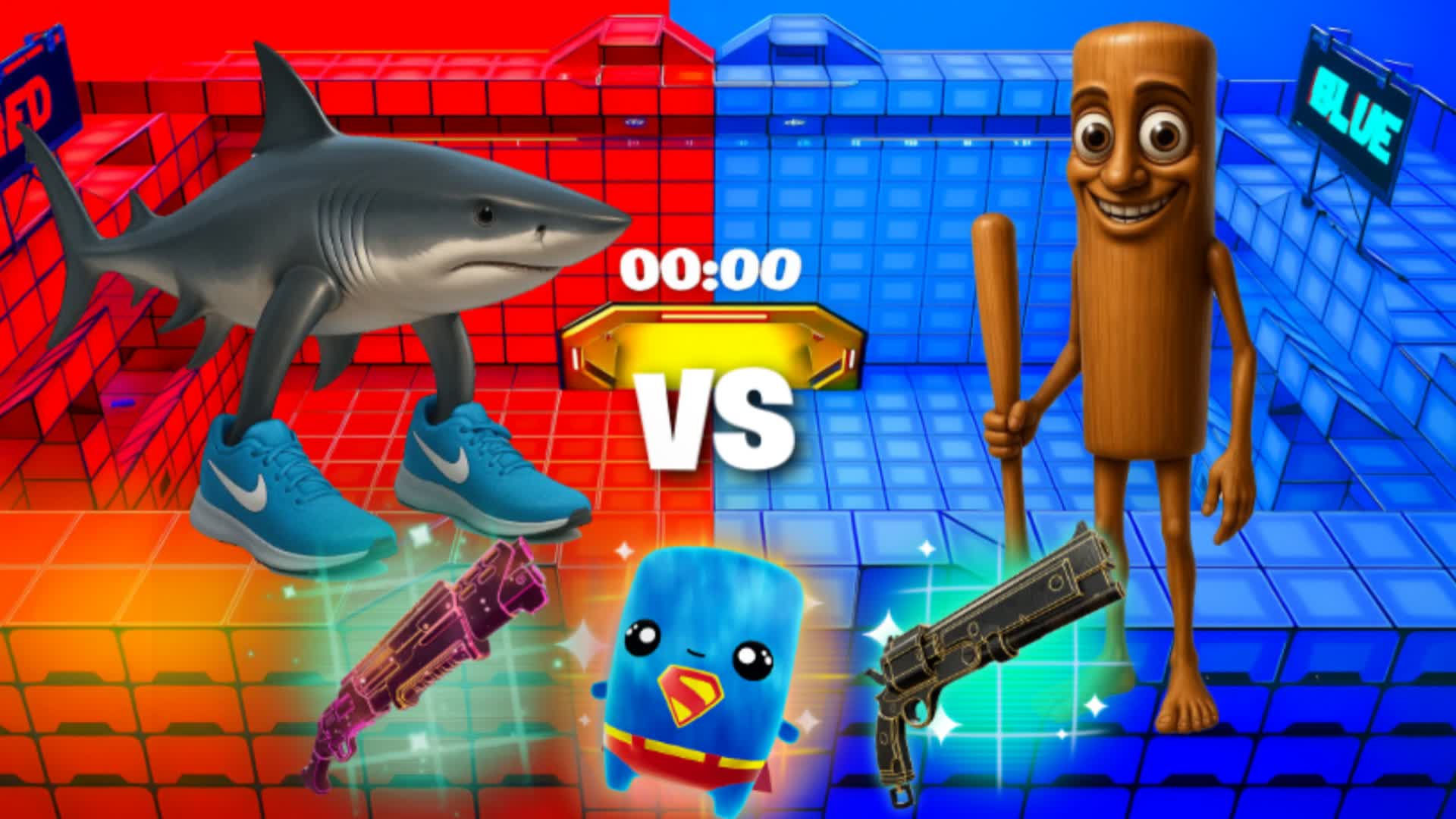 🔴RED VS BLUE🔵BIG BRAINROT