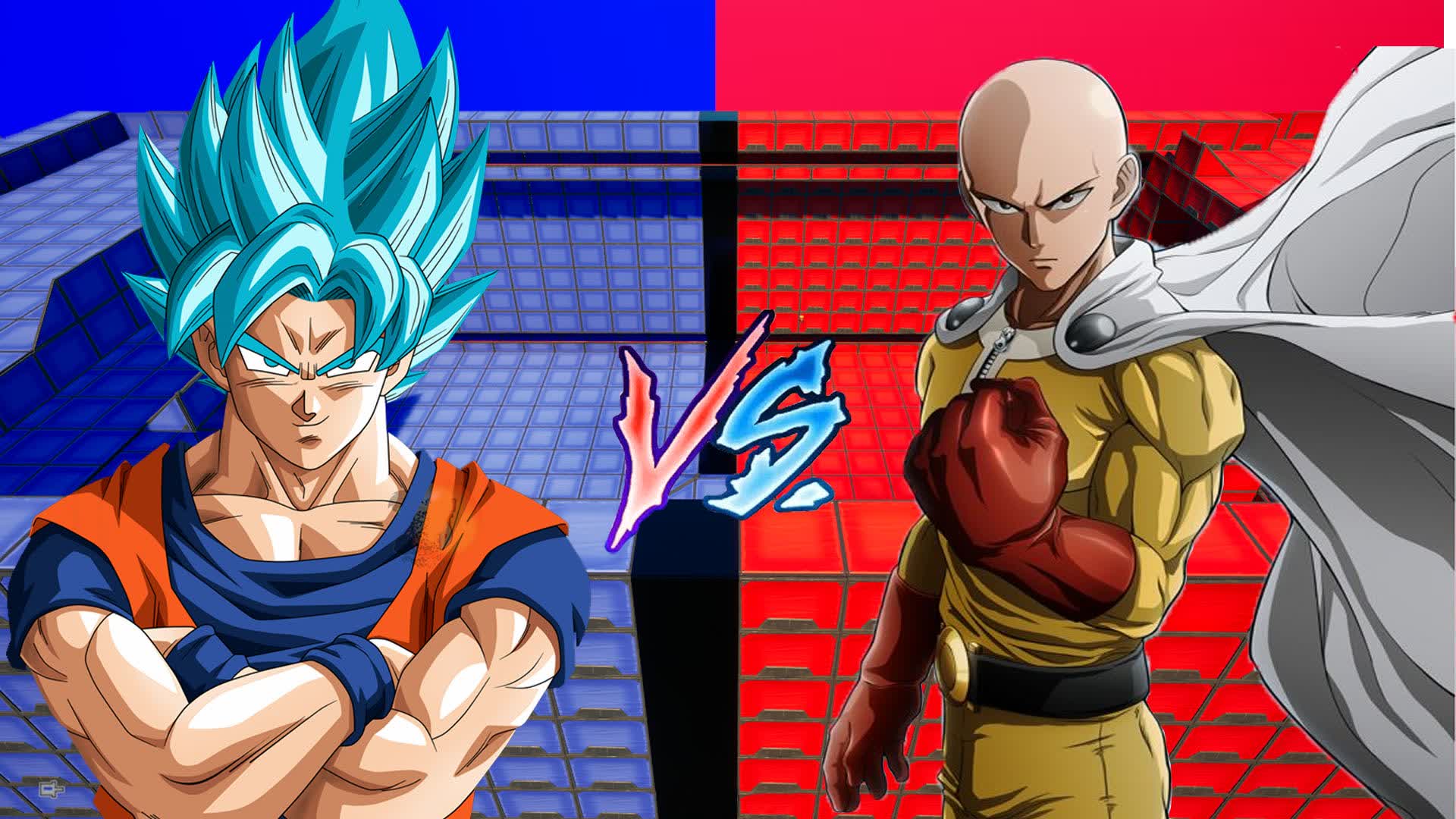 GOKU VS SAITAMA RED VS BLUE 🔴🔵
