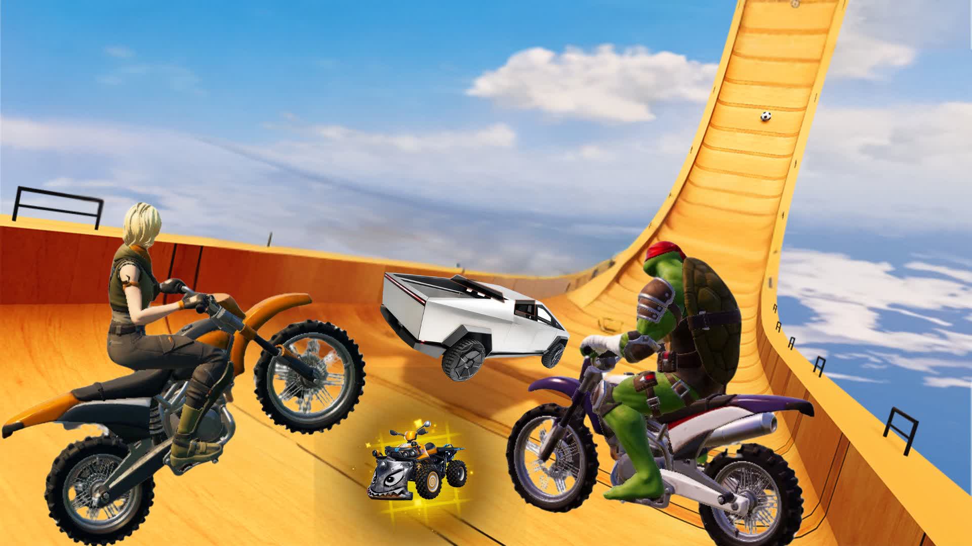 😵 BIG RAMP ON THE CRAZY ROAD 2.0