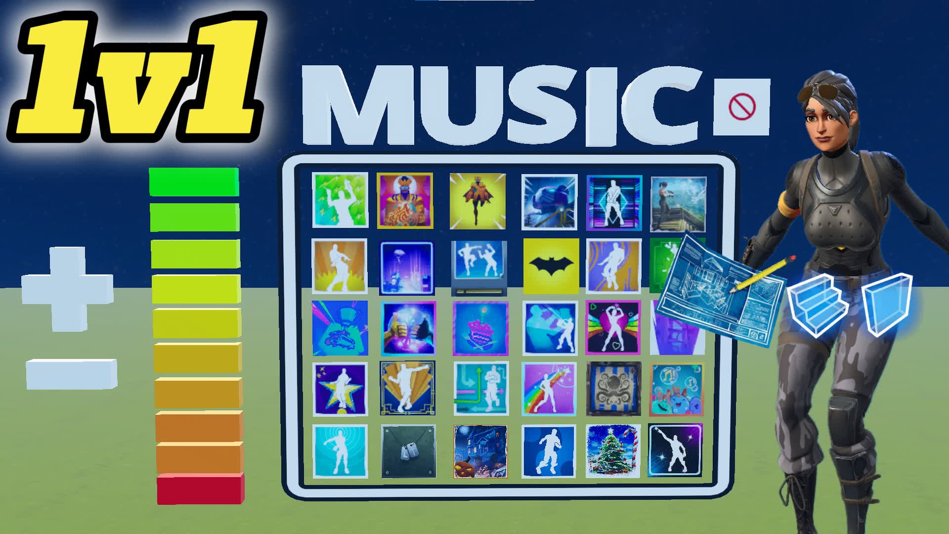1v1 BUILD FIGHT WITH MUSIC - CHAPTER 1💎
