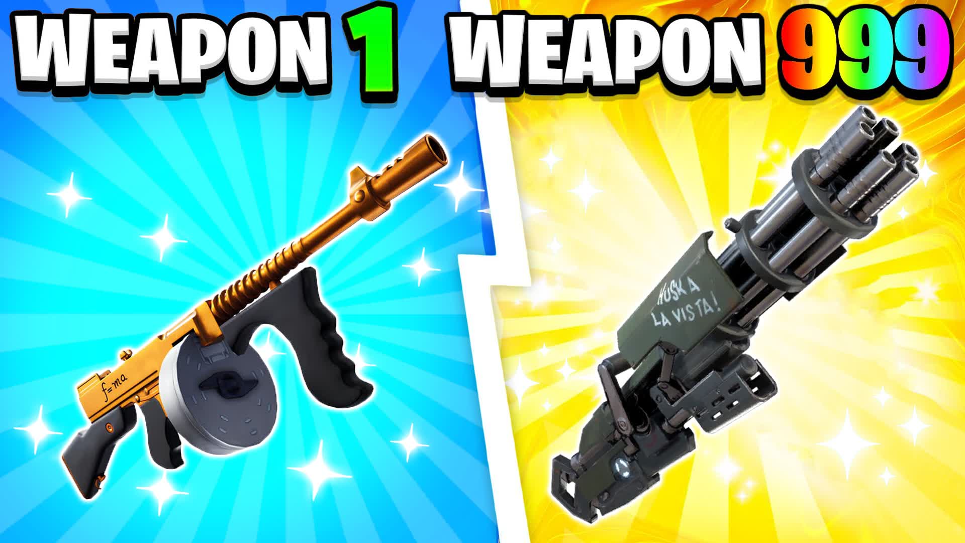 ALL WEAPONS🔫GUN GAME🎯ONE SHOT 1V1
