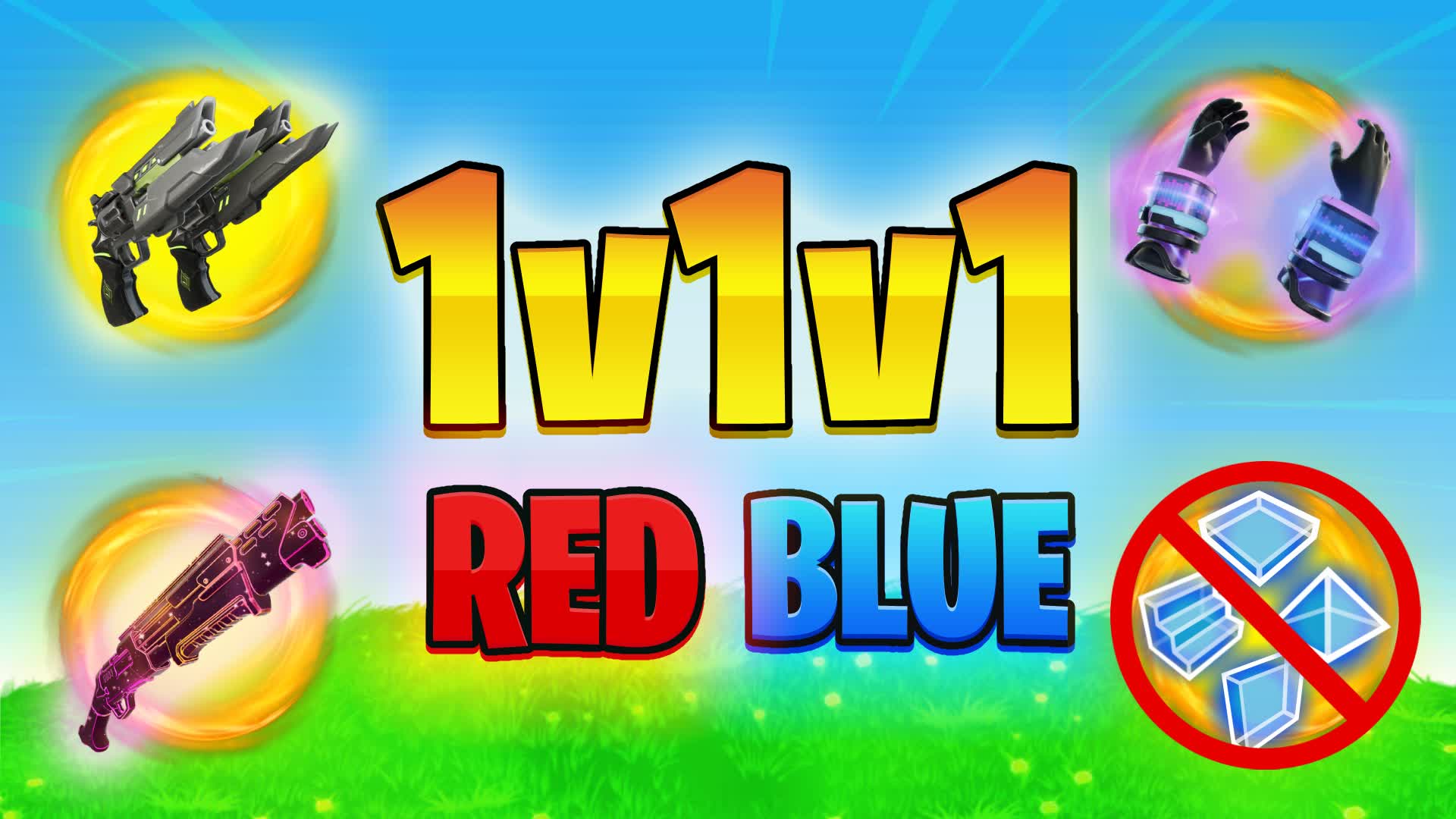 1V1V1 ZERO BUILD RED BLUE