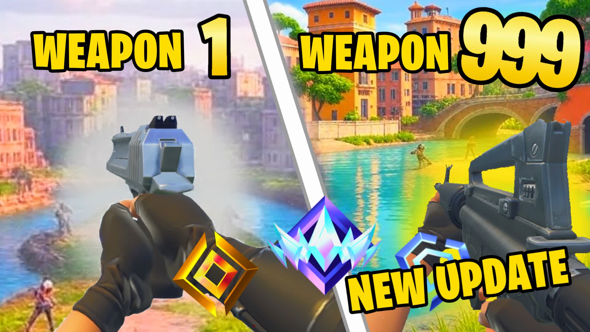 CRAZY FIRST PERSON GUN FIGHT🔫ONE SHOT🎯