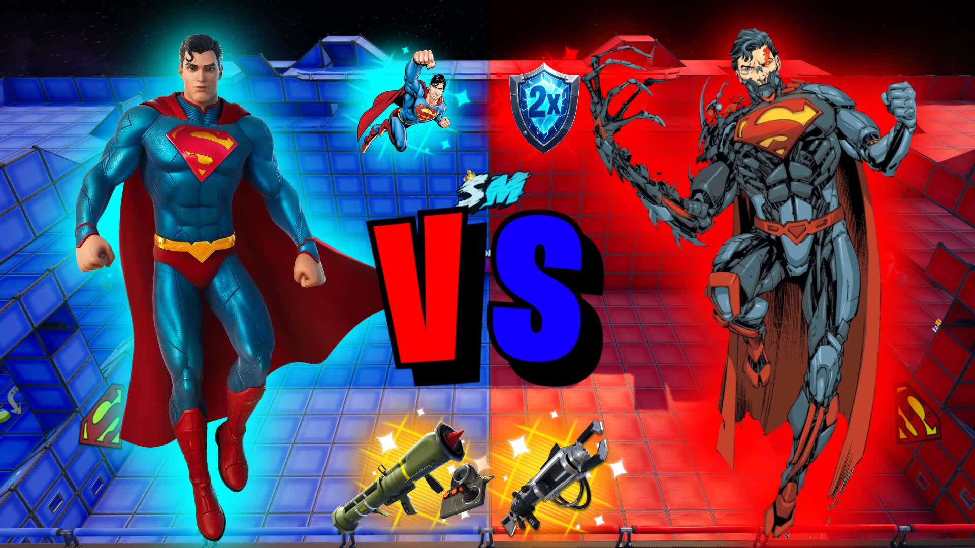 CRAZY RED VERSUS BLUE  🚗  UPGRADE 1v1