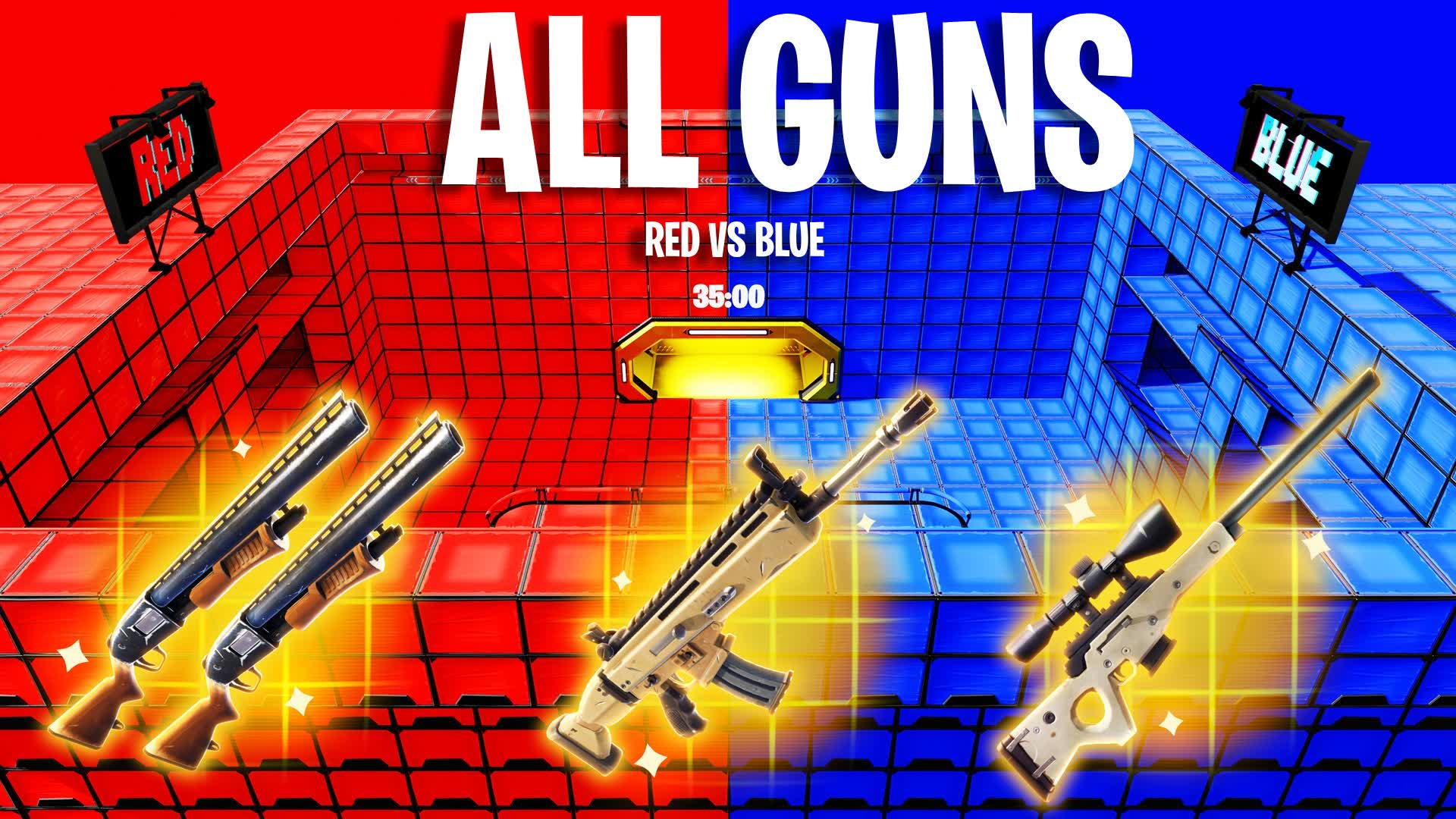 MEGA RED VS BLUE! 🔴🔵