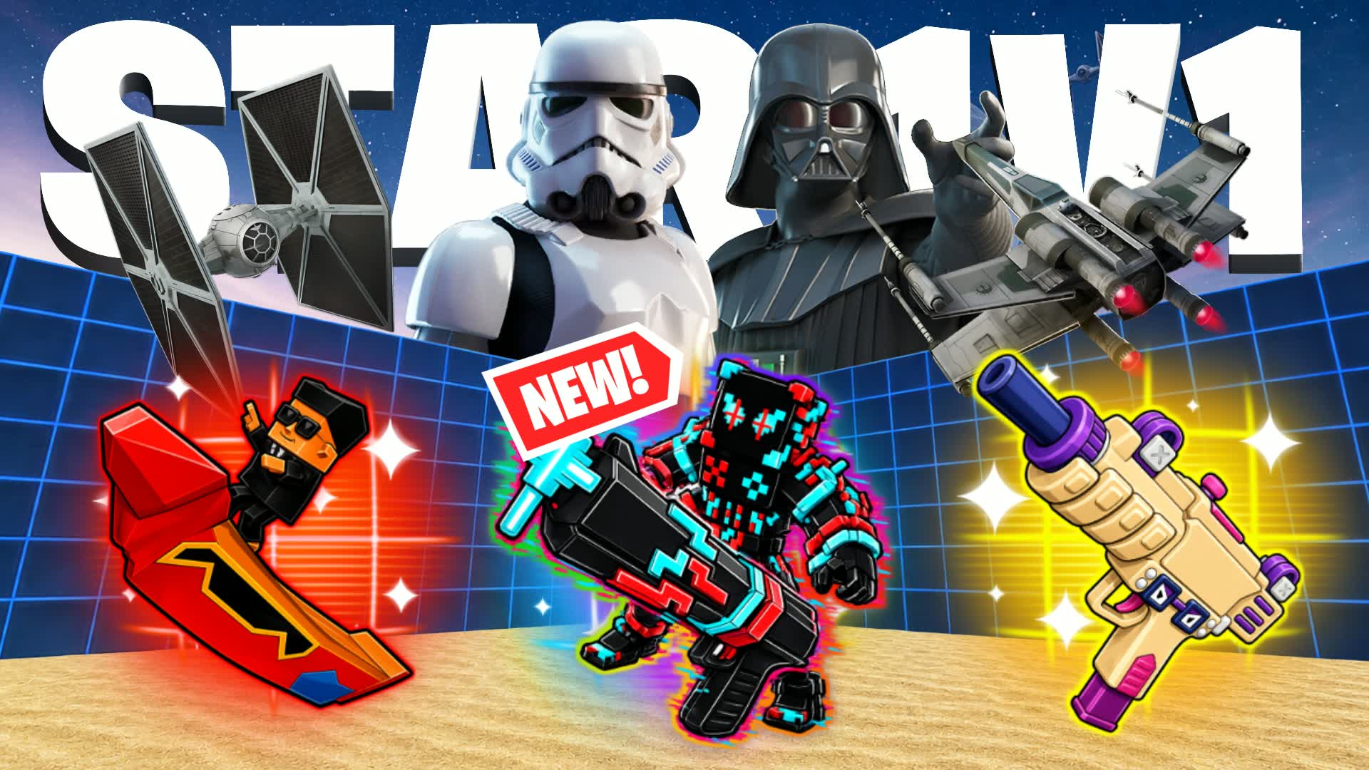 STAR WARS 1V1 - ALL WEAPONS & CARS