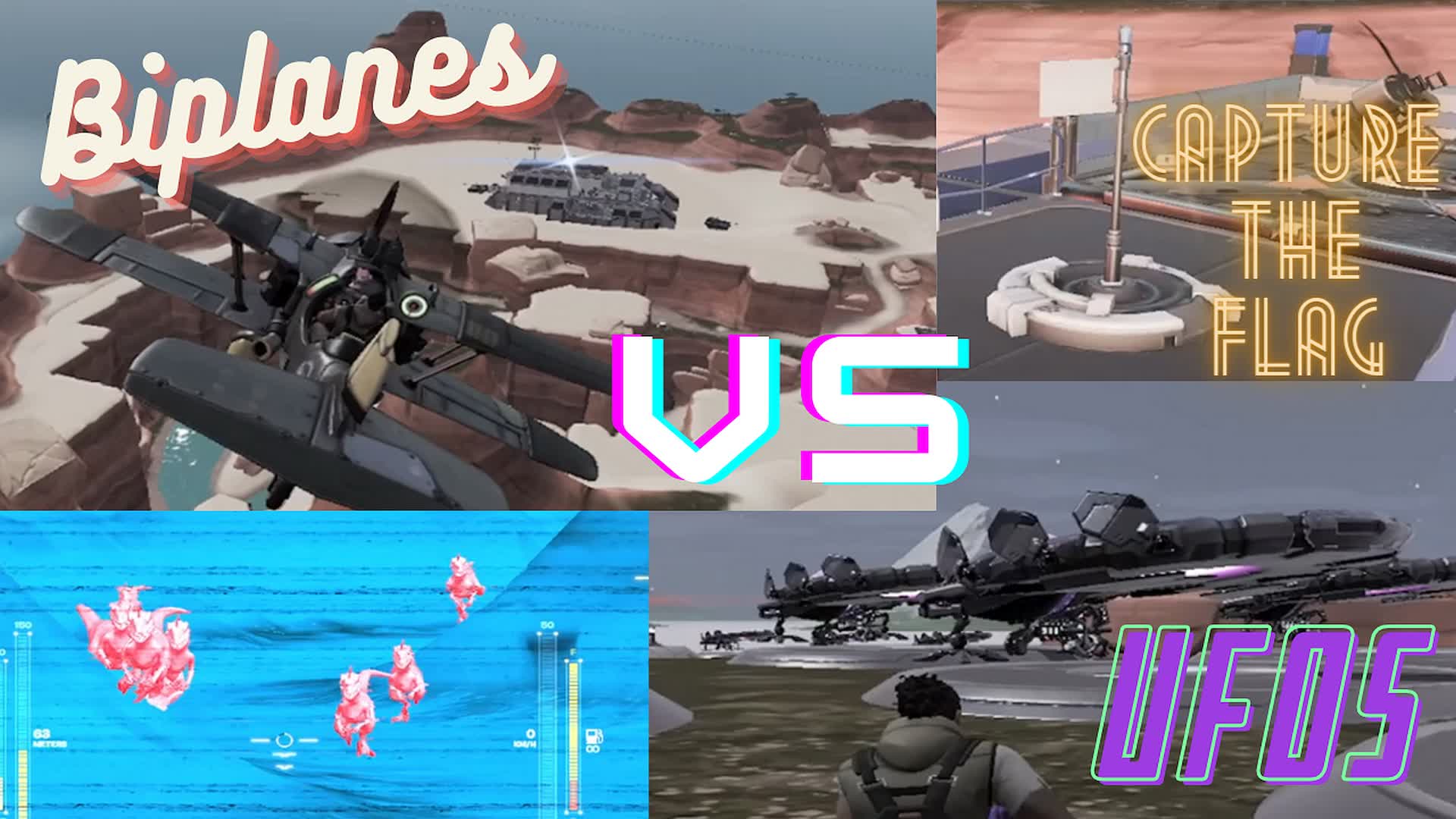 Biplanes vs UFOs - Capture the Flag