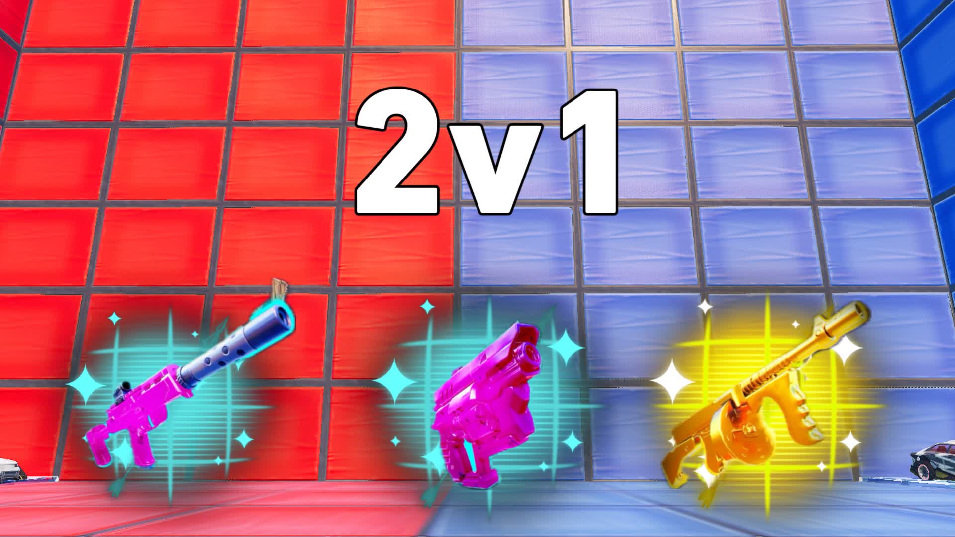 CRAZY RED VS BLUE 🔴🔵2V1